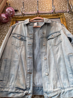 Topshop denim jas maat L