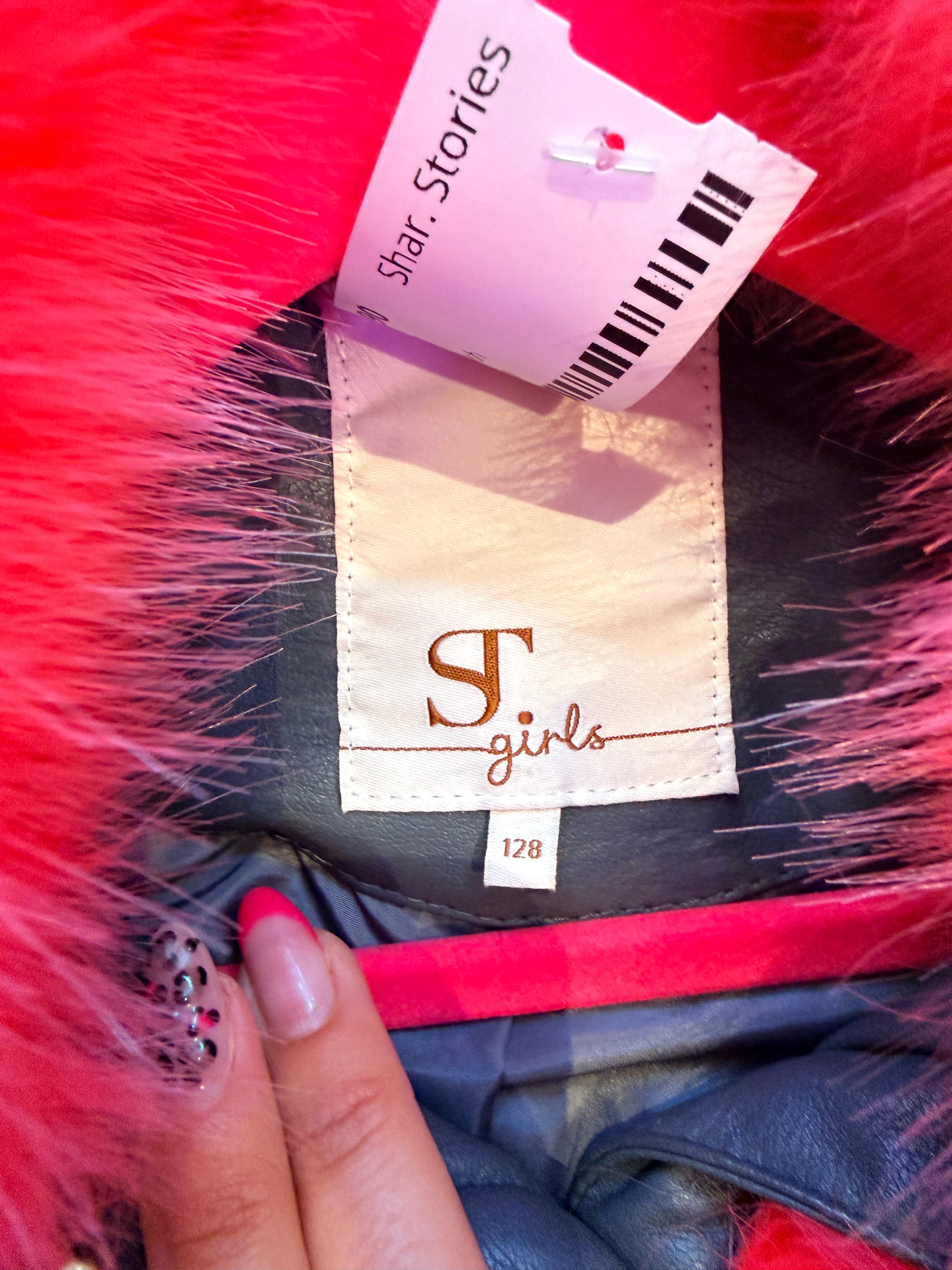 SuperTrash faux furr jas 128 cm 7/8/9 jaar
