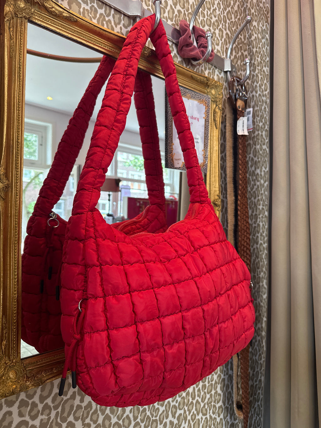 Grote schoudertas (nieuw) rood