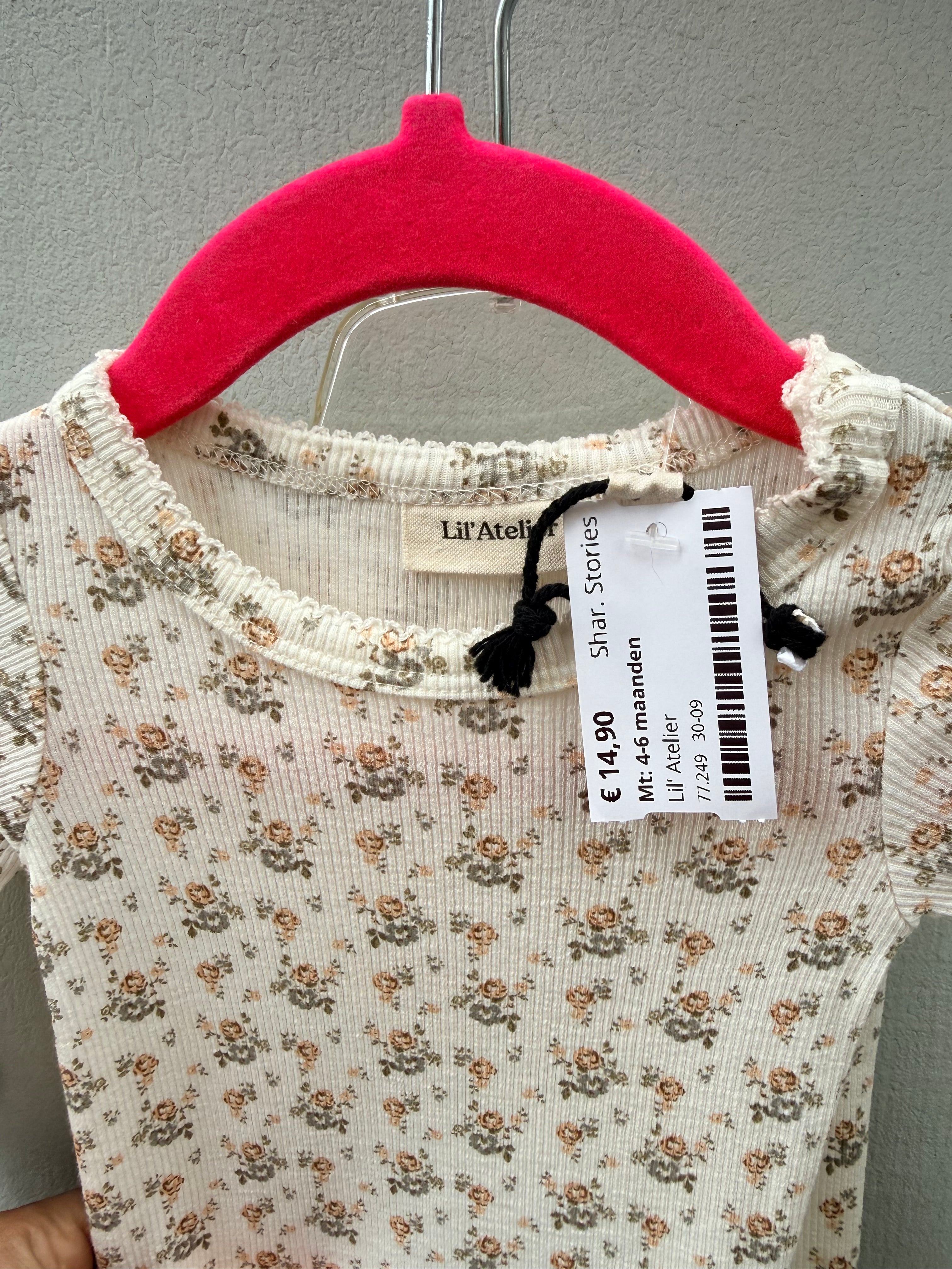 Lil’ Atelier romper & broekje als set maat 4-6 maanden 0-1 jaar