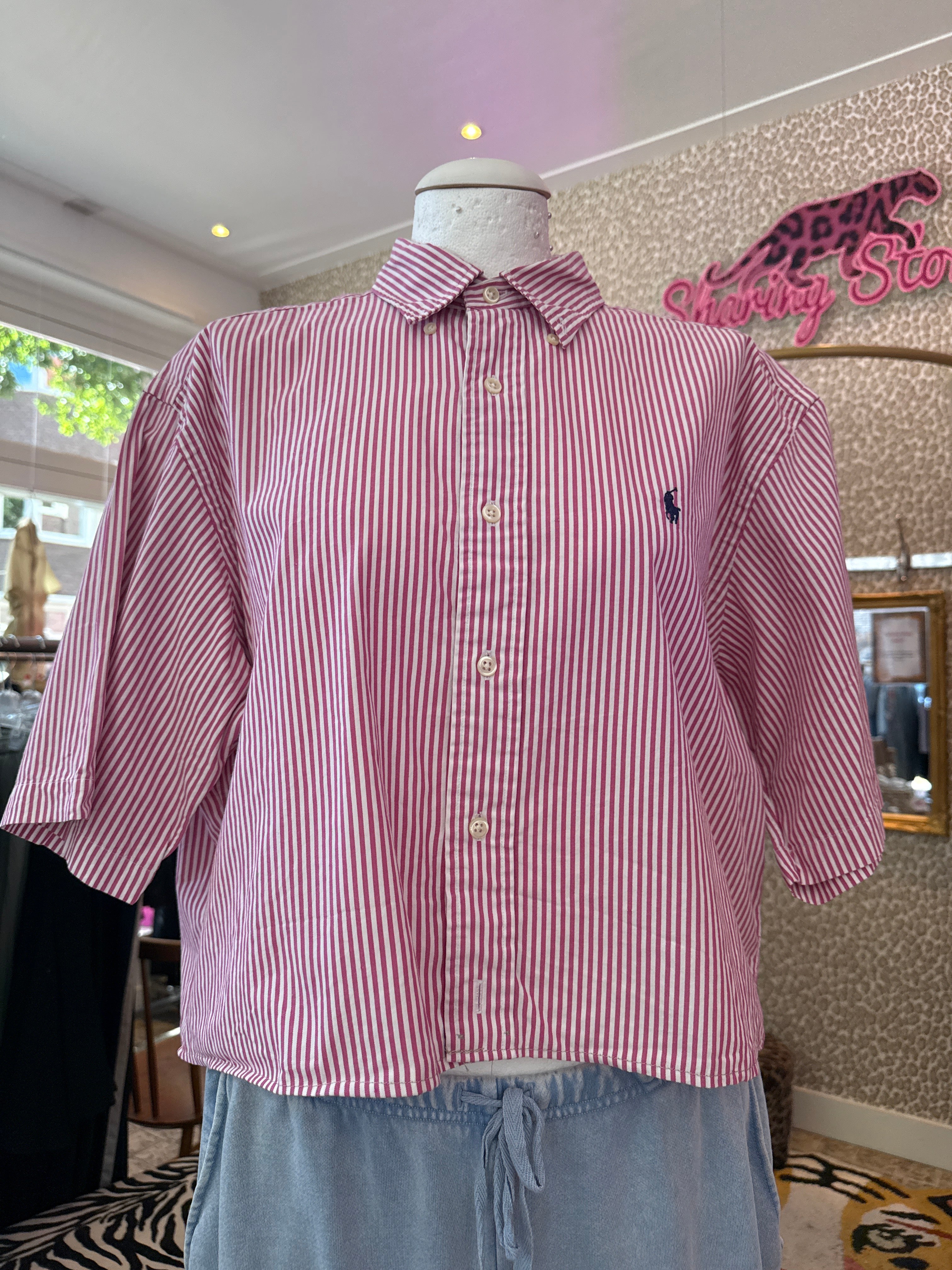 Ralph Lauren overhemd (cropped) maat L
