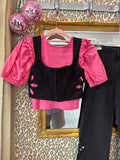 Les Coyotes de Paris set - broek + top 10 jaar (roze top niet inbegrepen)