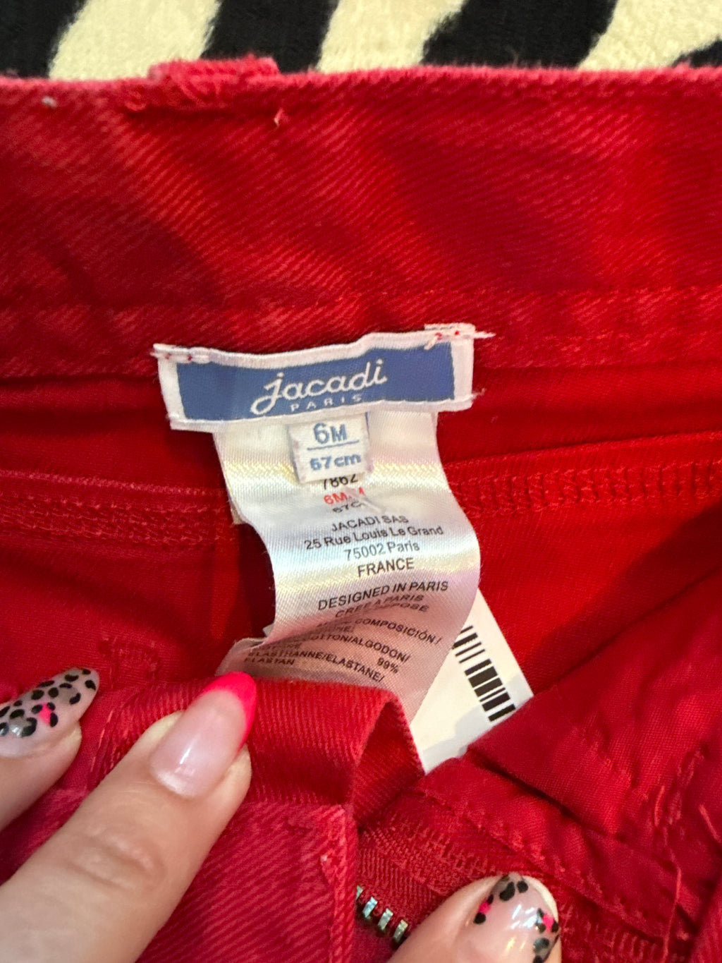 Jacardi broek 6 maanden 68 cm