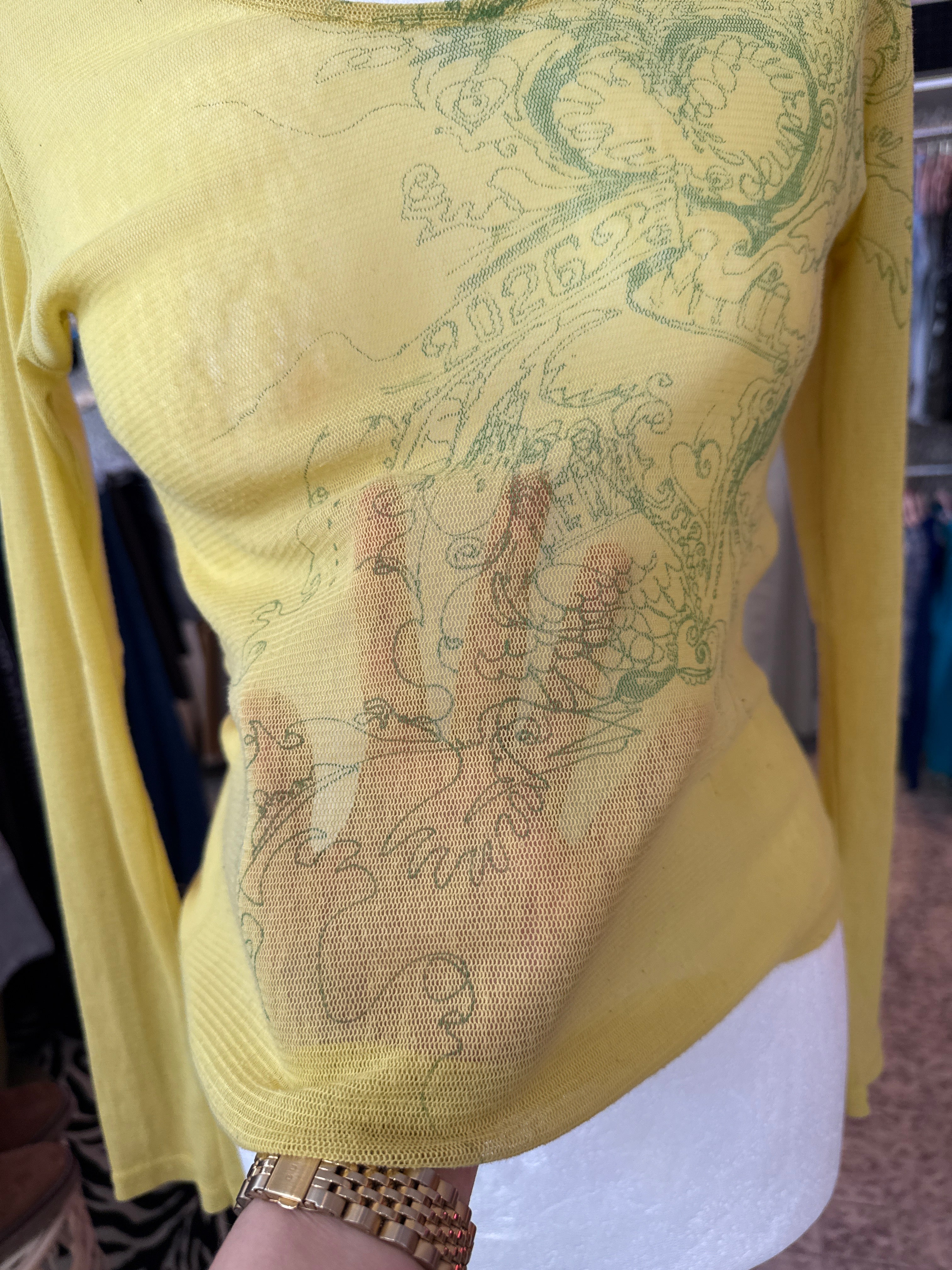 Vintage shirt (doorschijnend) maat M