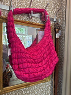 Grote schoudertas (nieuw) hot pink