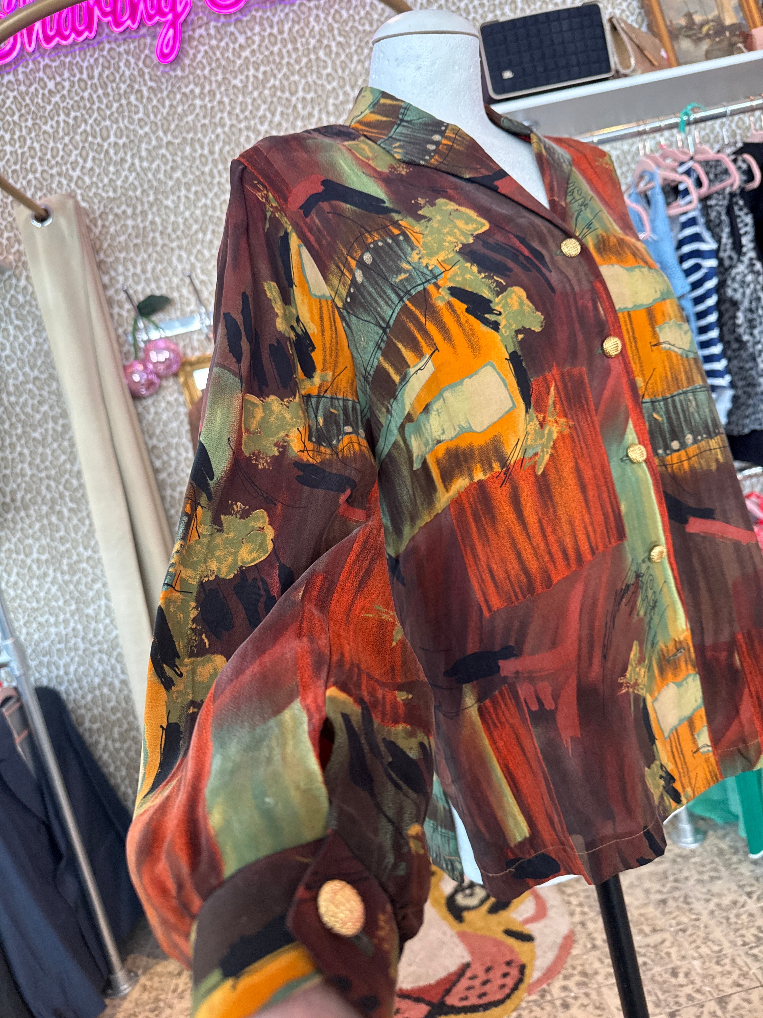 Vintage blouse maat L