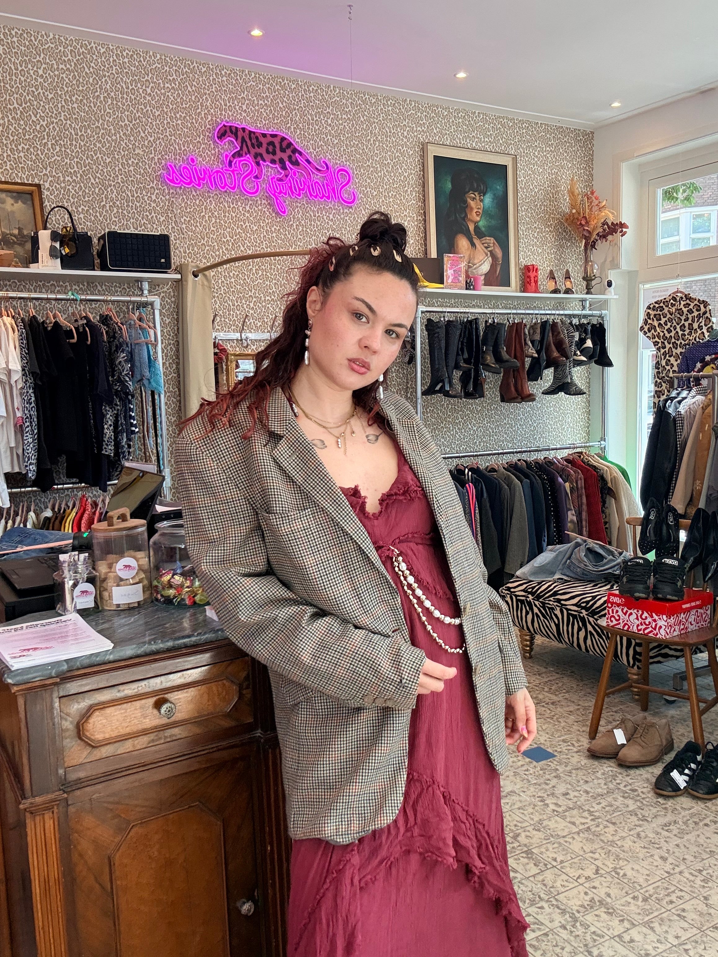 Vintage blazer maat L/XL