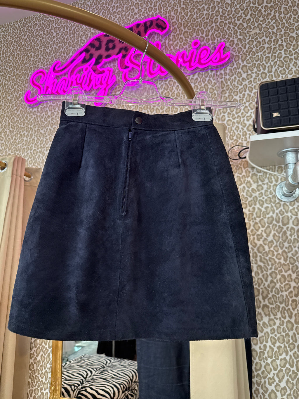 Suede rok maat XS