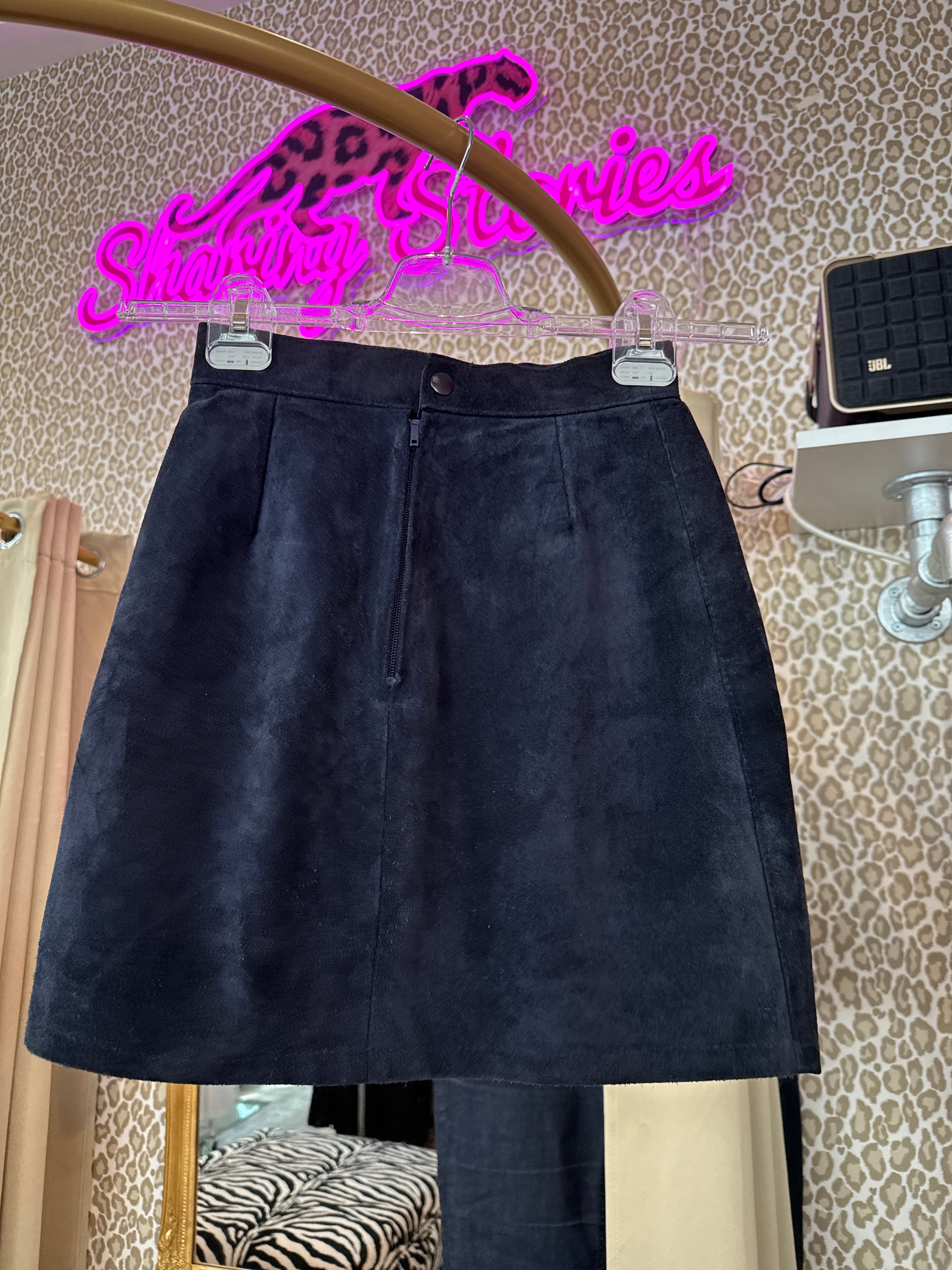 Suede rok maat XS