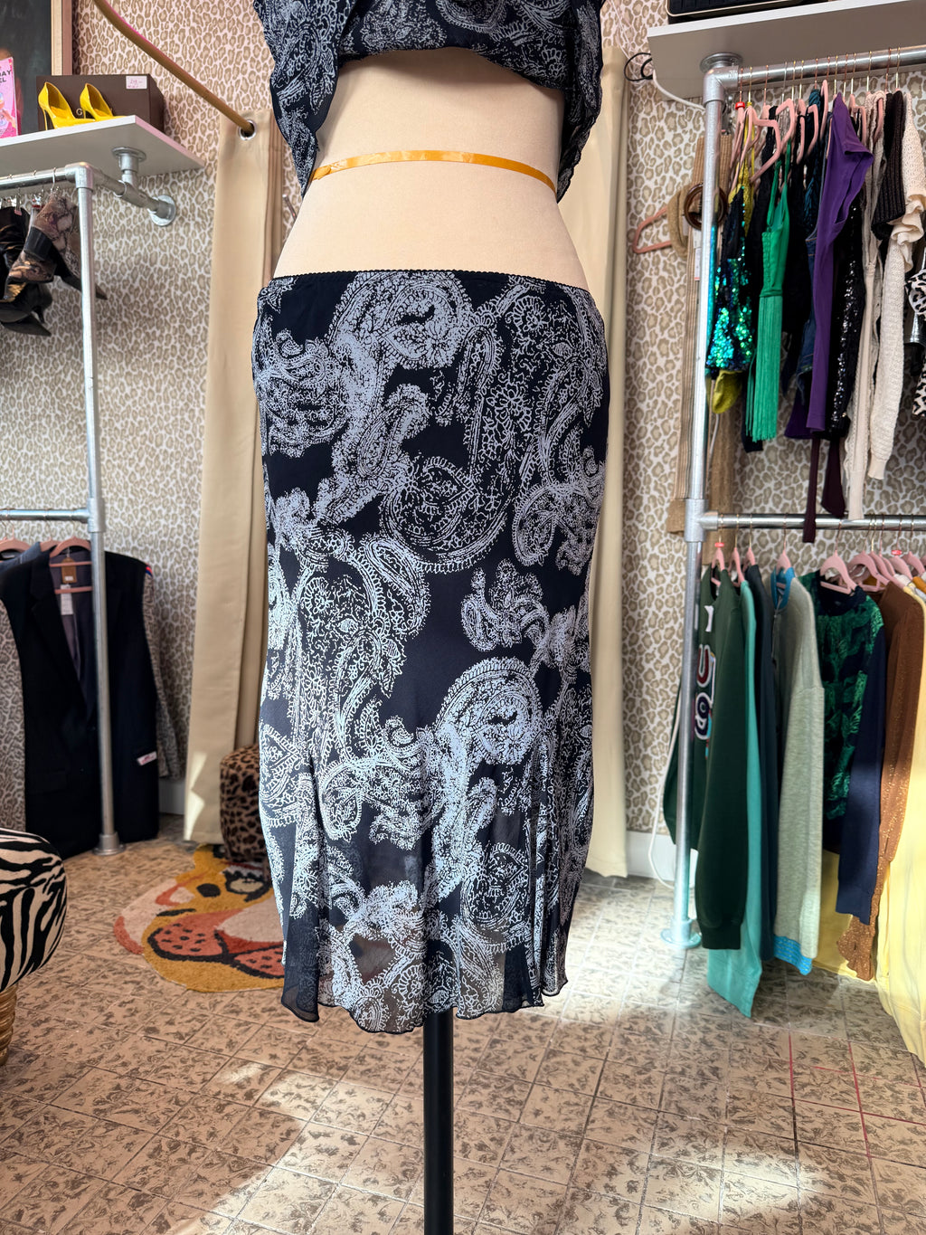 Vintage top en rok - set - maat S