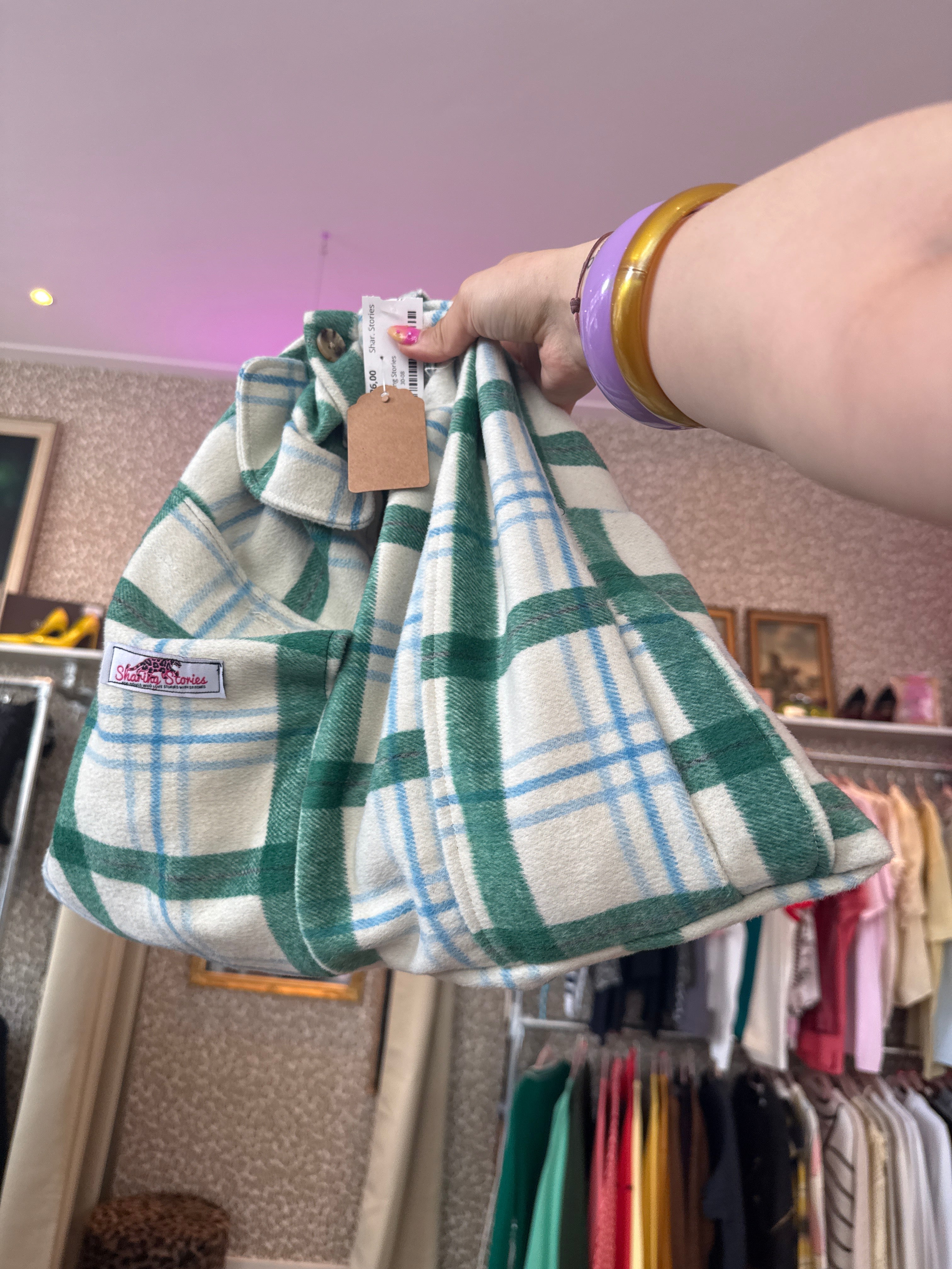 Upcycled tas made by Sharon
