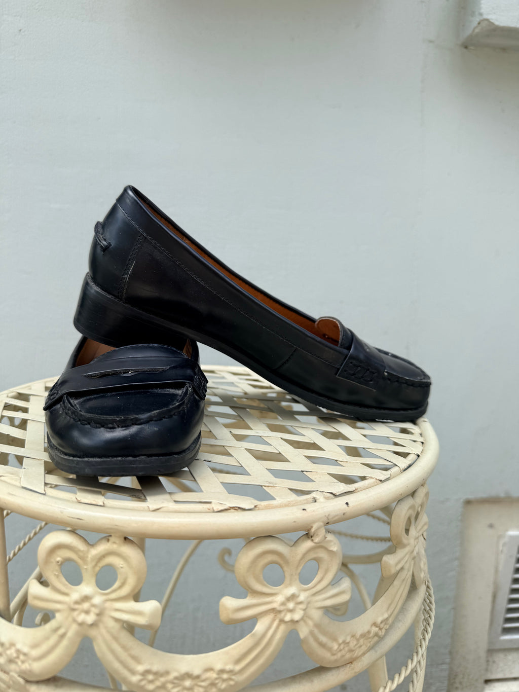 Camila’s leren loafers maat 38