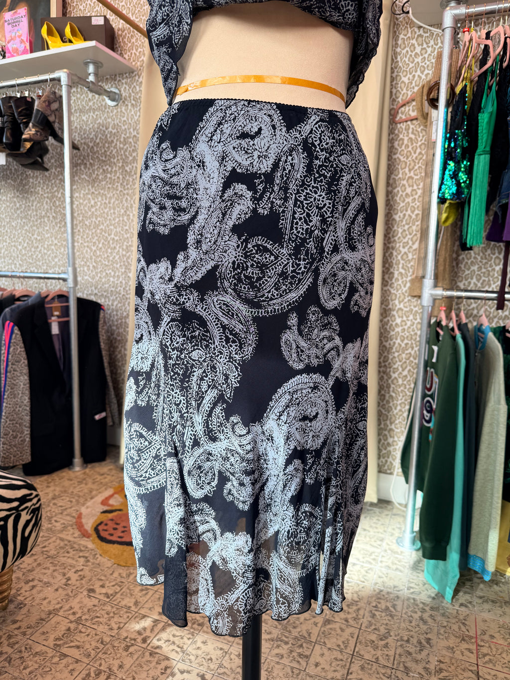 Vintage top en rok - set - maat S