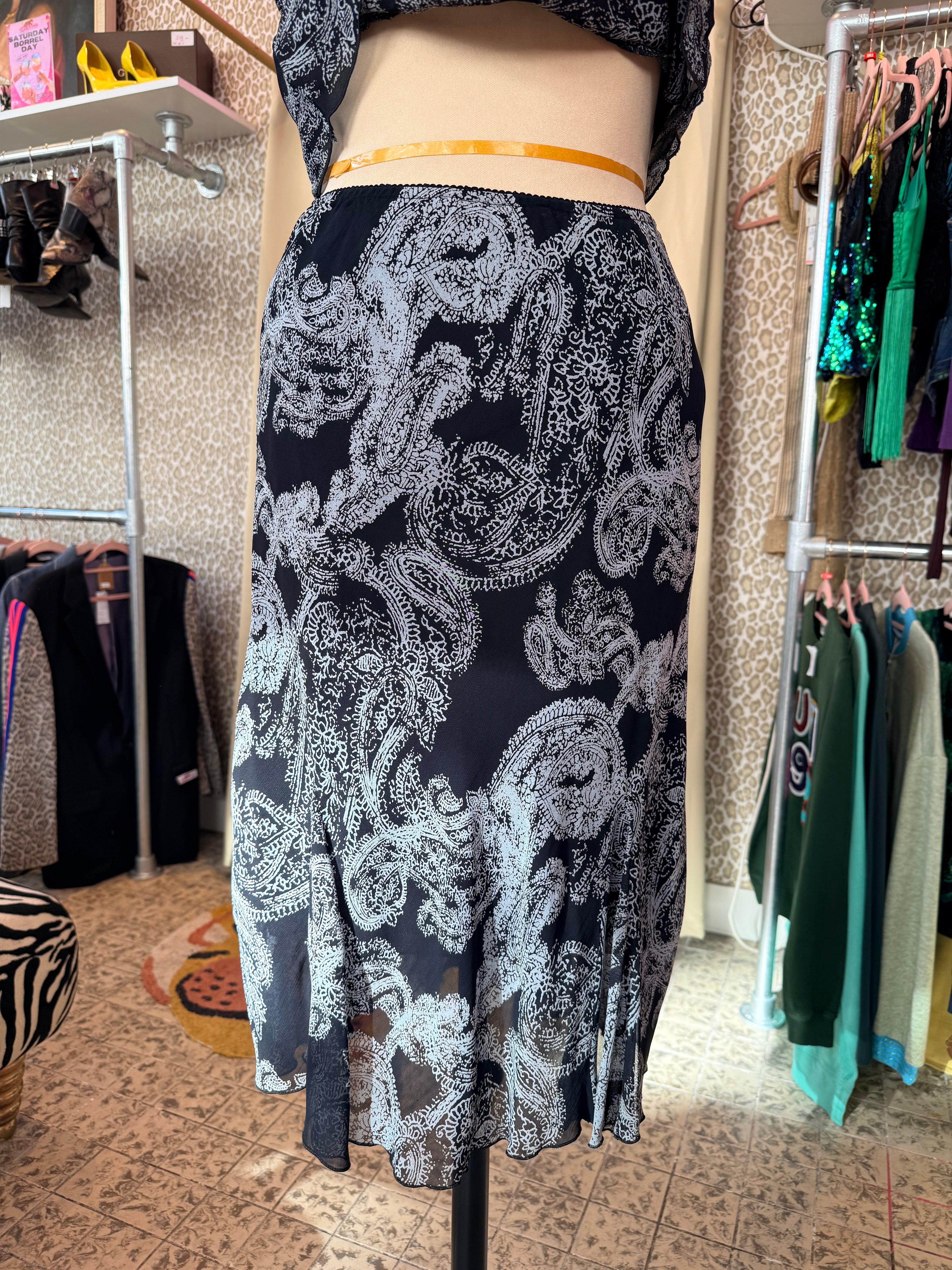 Vintage top en rok - set - maat S