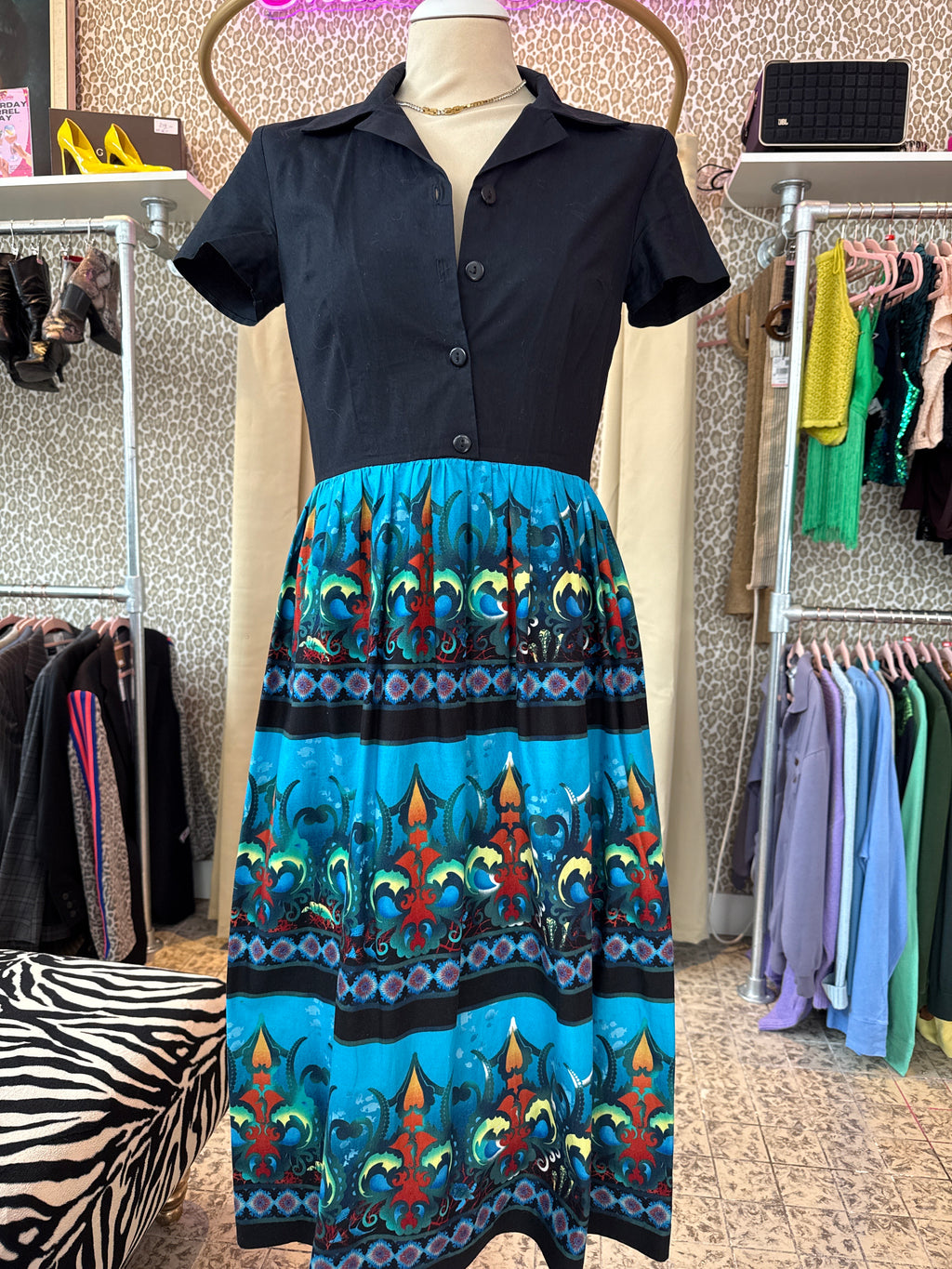 Vintage jurk maat S