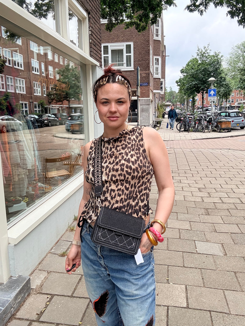 Zwarte handtas (nieuw) verstelbaar hengsel