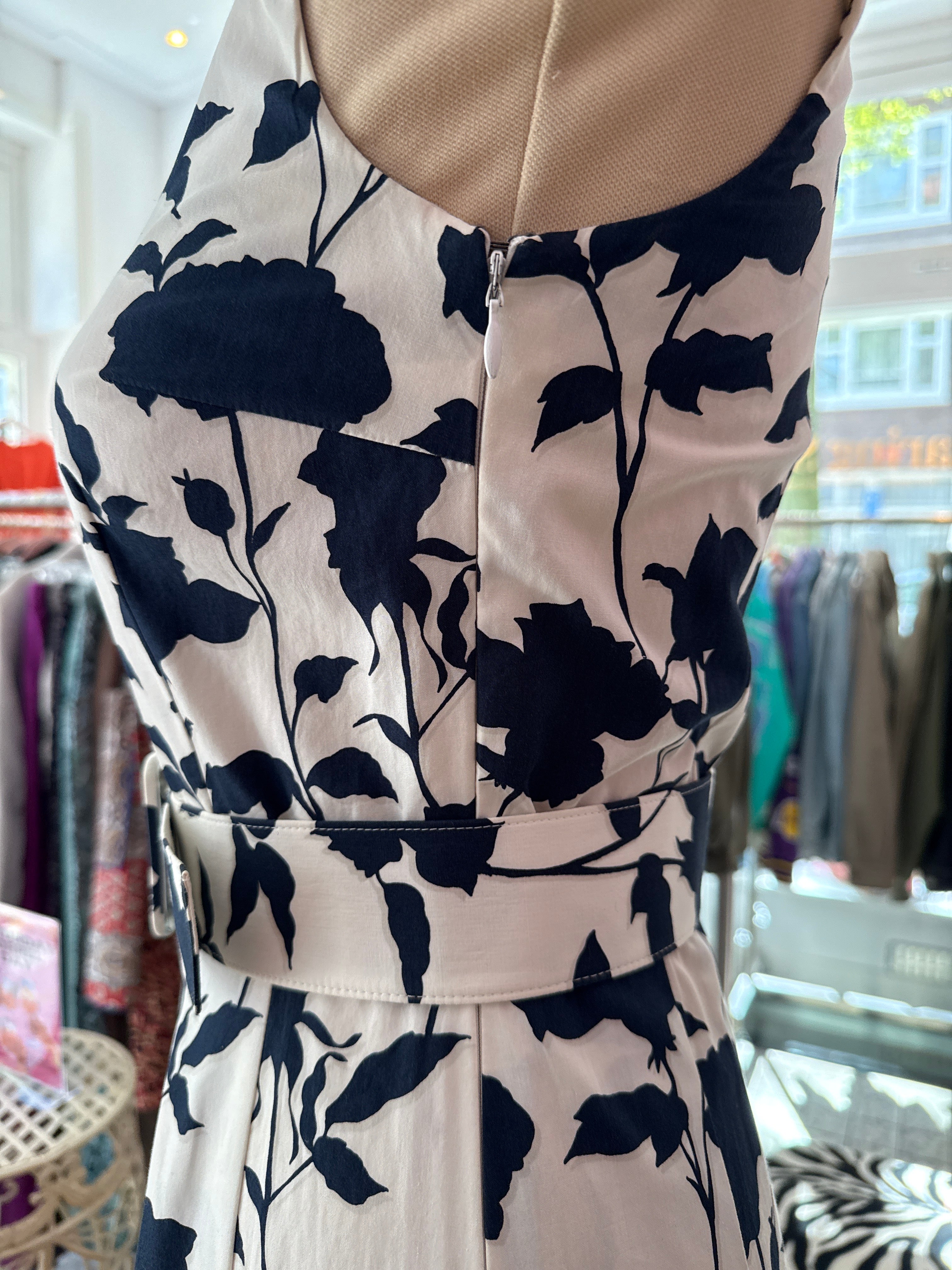 Vintage jurk met riem maat S