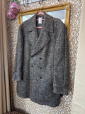 Vintage wollen jas maat L