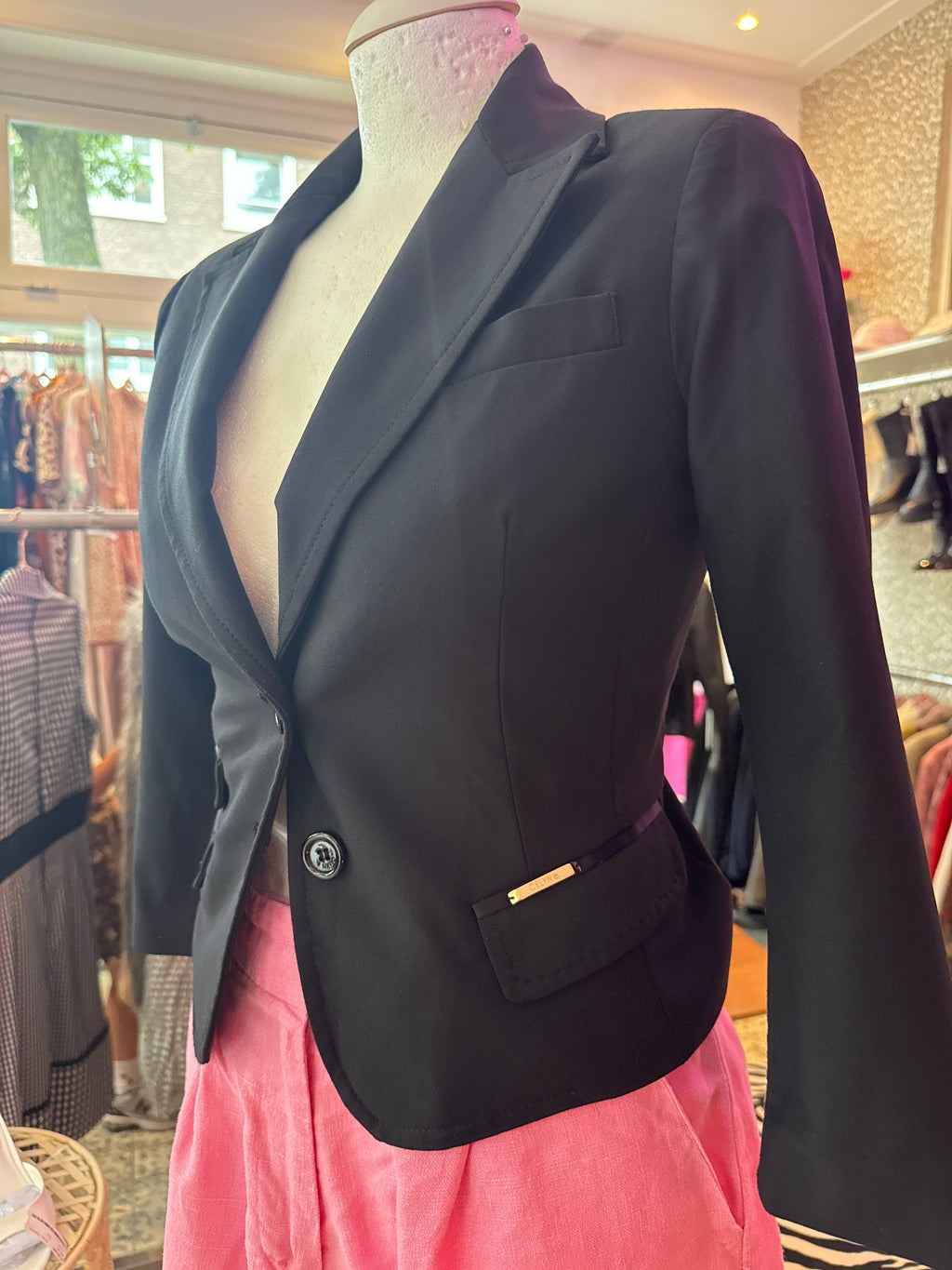Vintage Elisabetta Franchi blazer / driekwarts mouw / IT size : 42 / EU size XS/S