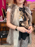 Bershka gilet / faux furr / afgeprijsd, want beschadigd