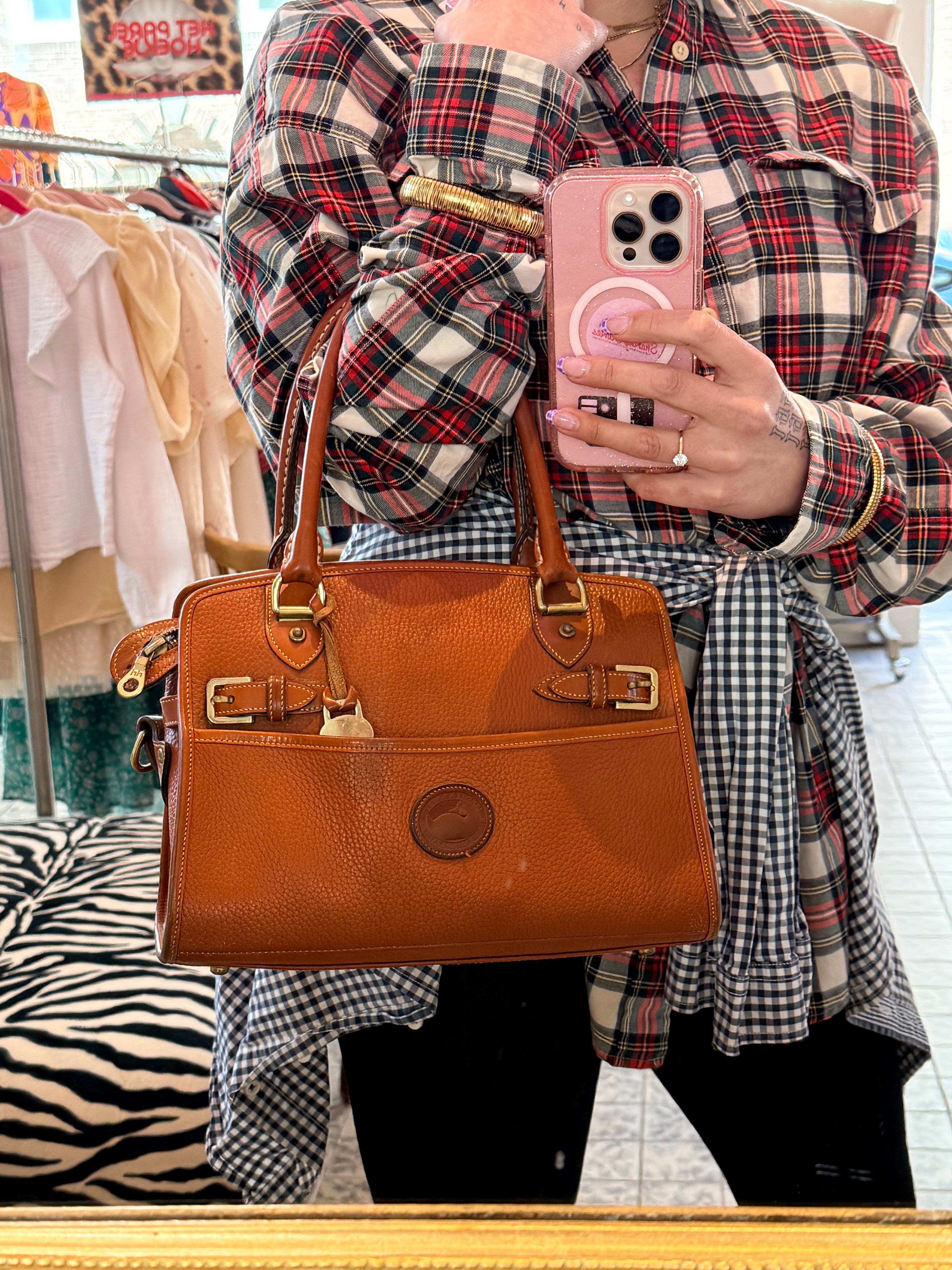 Dooney & Bourke vintage leather tas