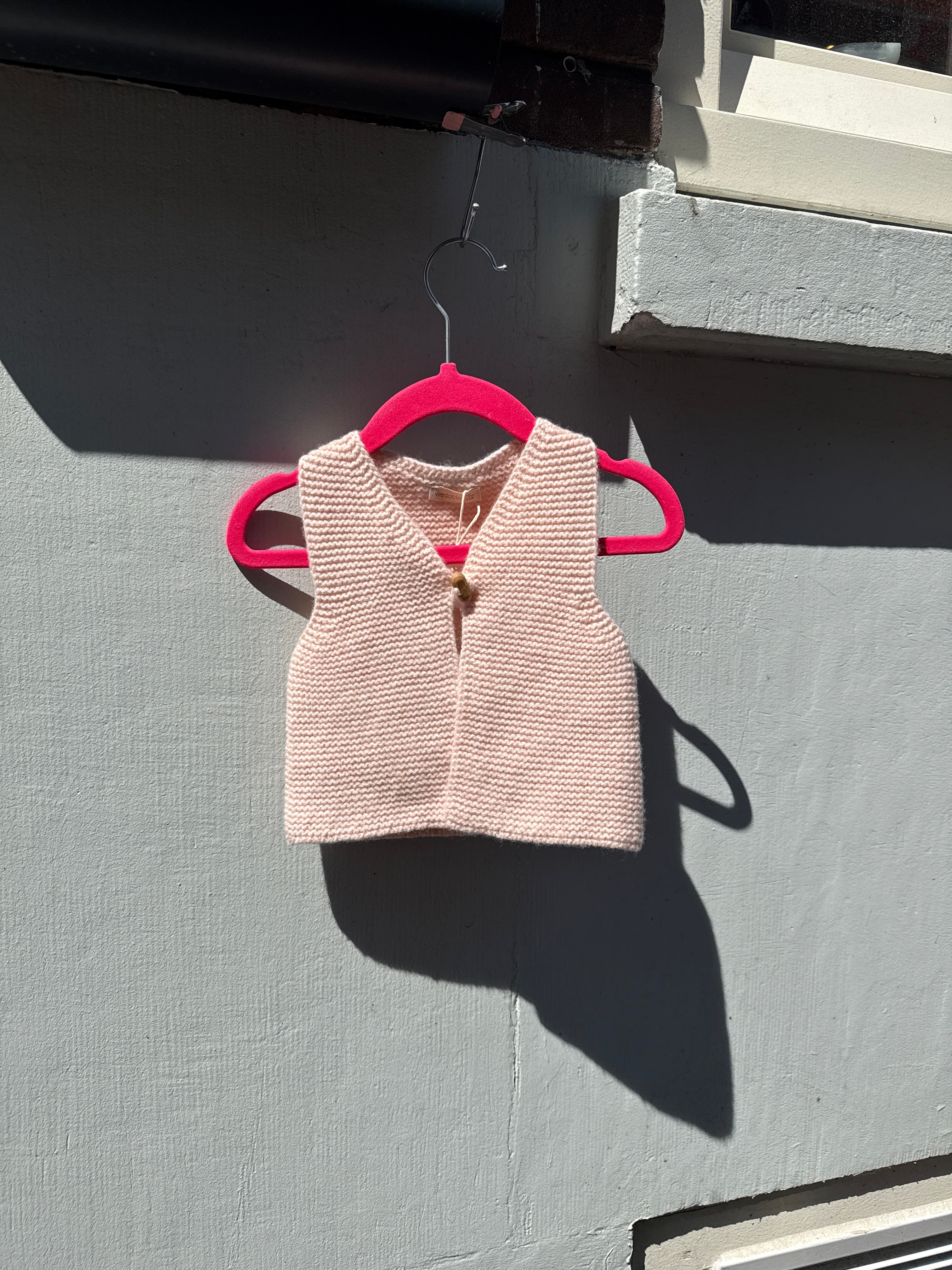 Wedoble vestje Merino Wool 55 cm 0-1 maanden 0-1 jaar (nieuw)