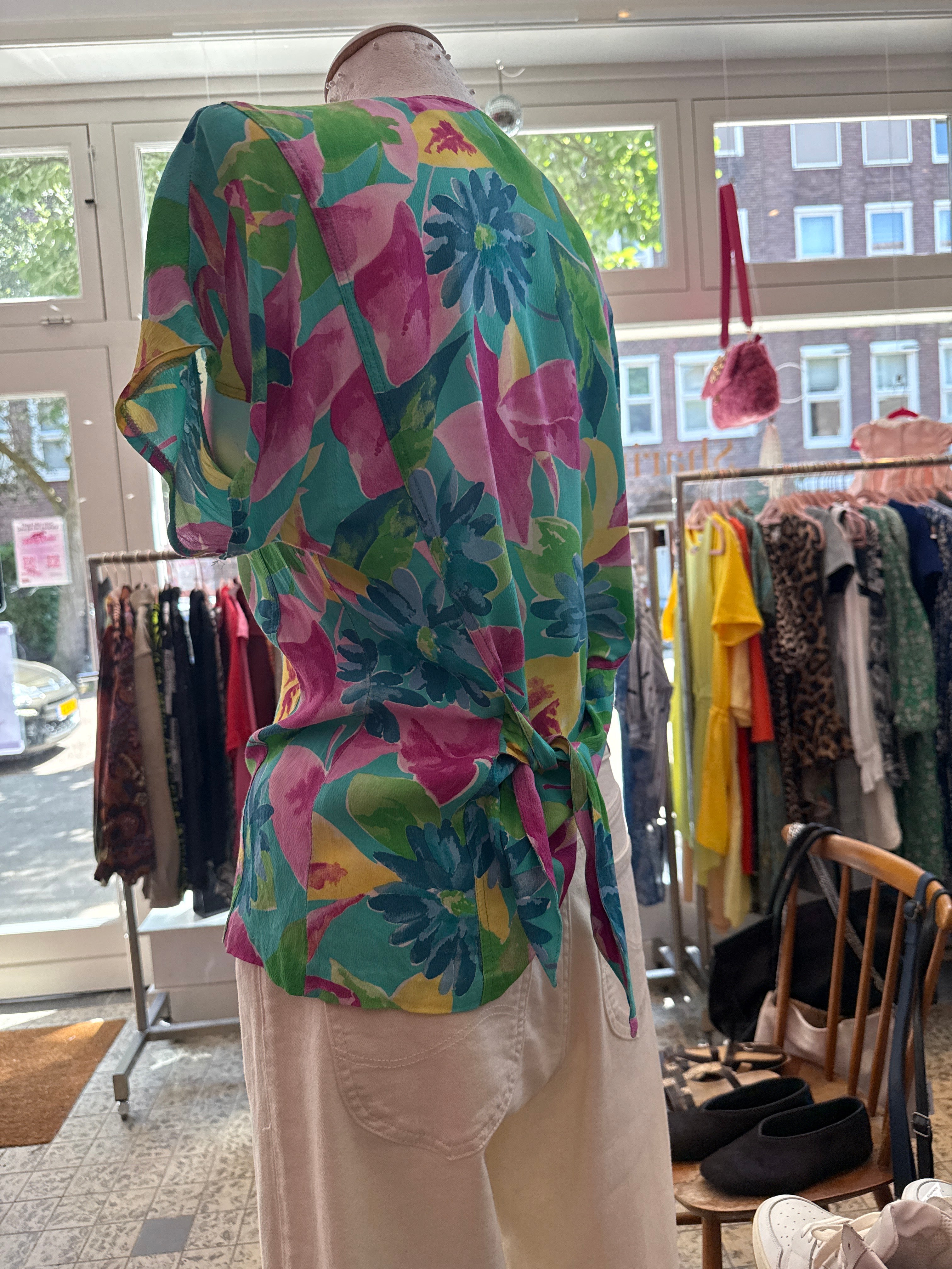 Vintage overhemd korte mouwen