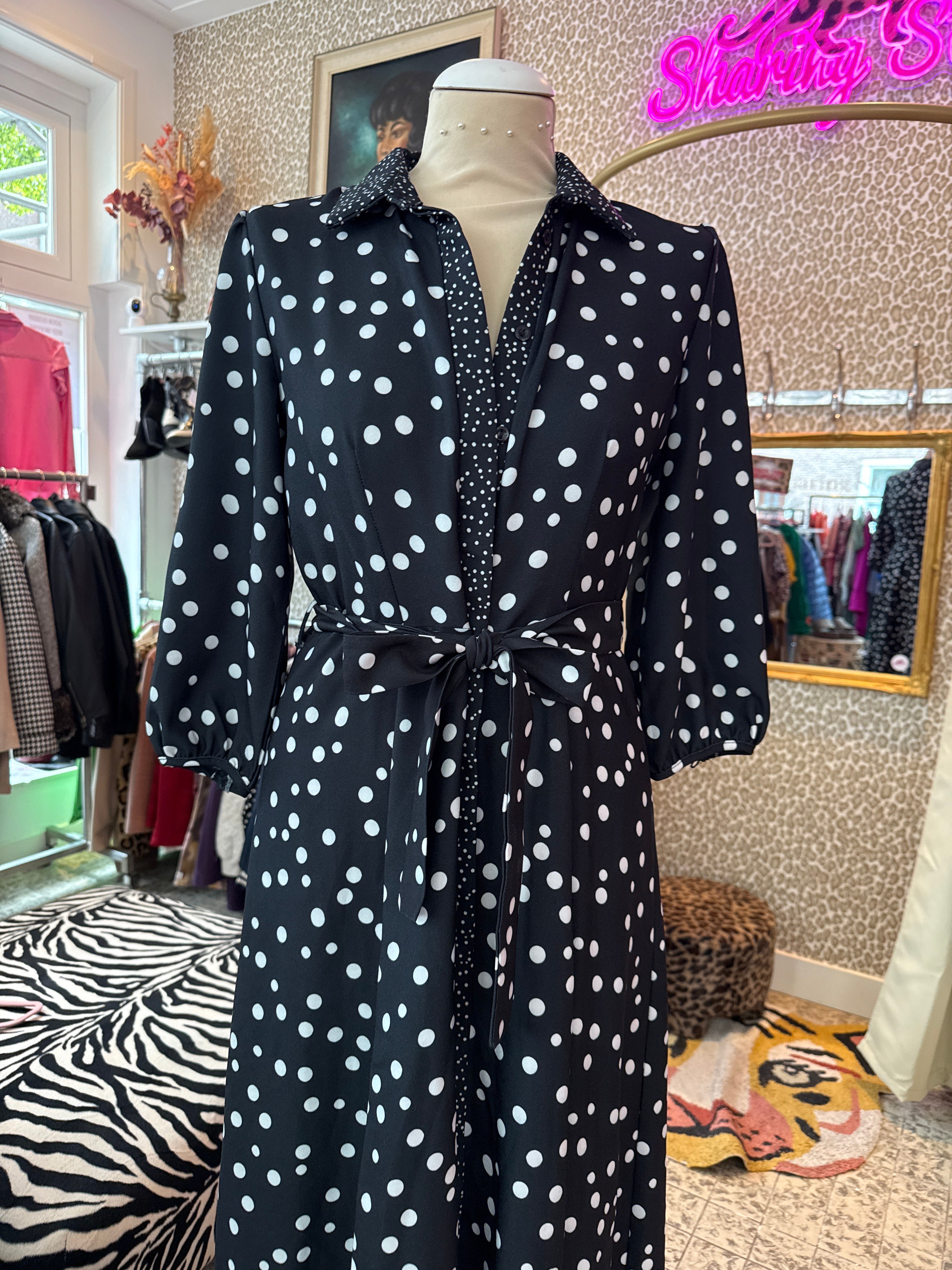 Polkadot jurk maat S