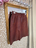 Vintage leren rok maat M/L