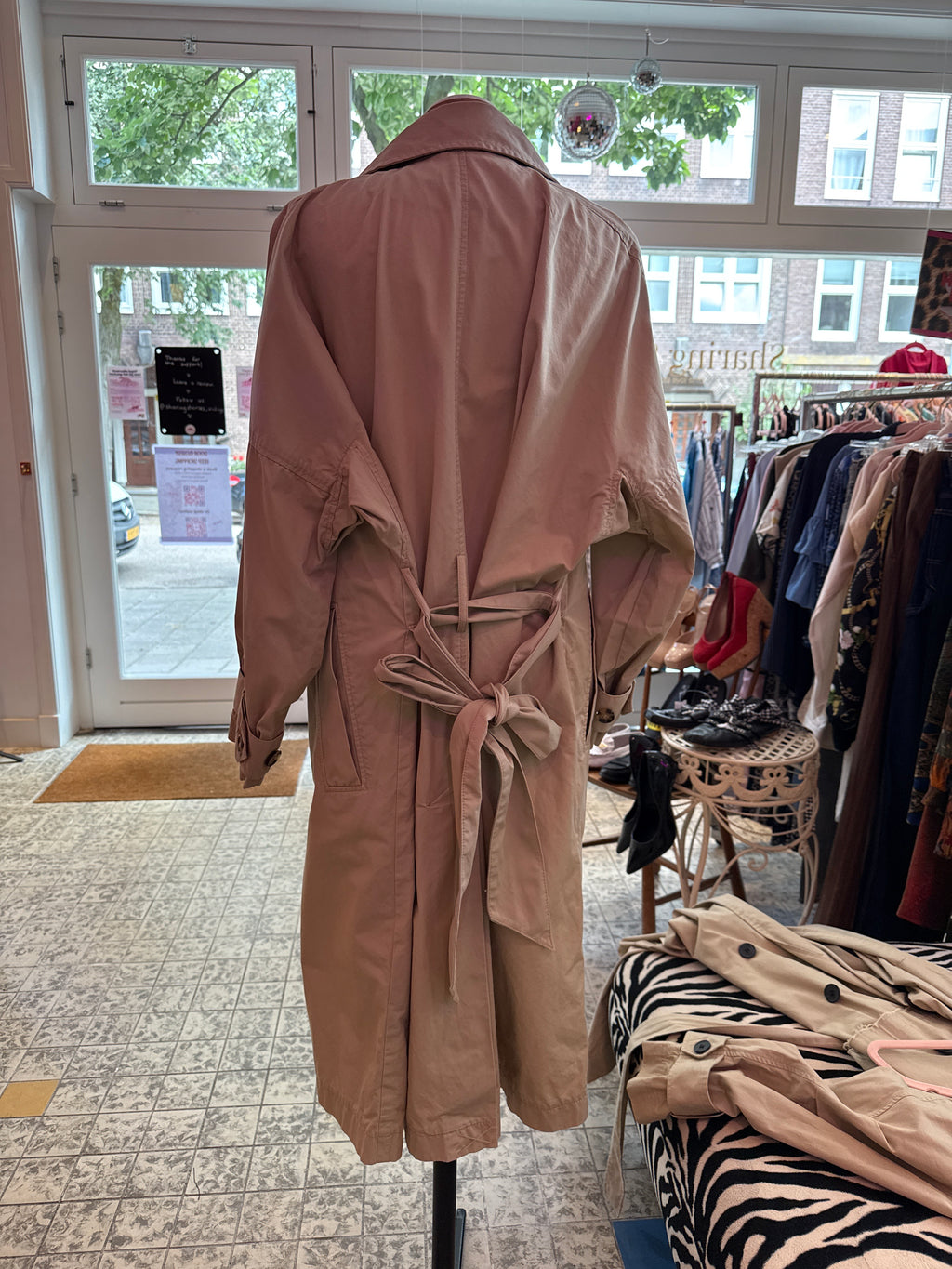 H&M trenchcoat maat M/L