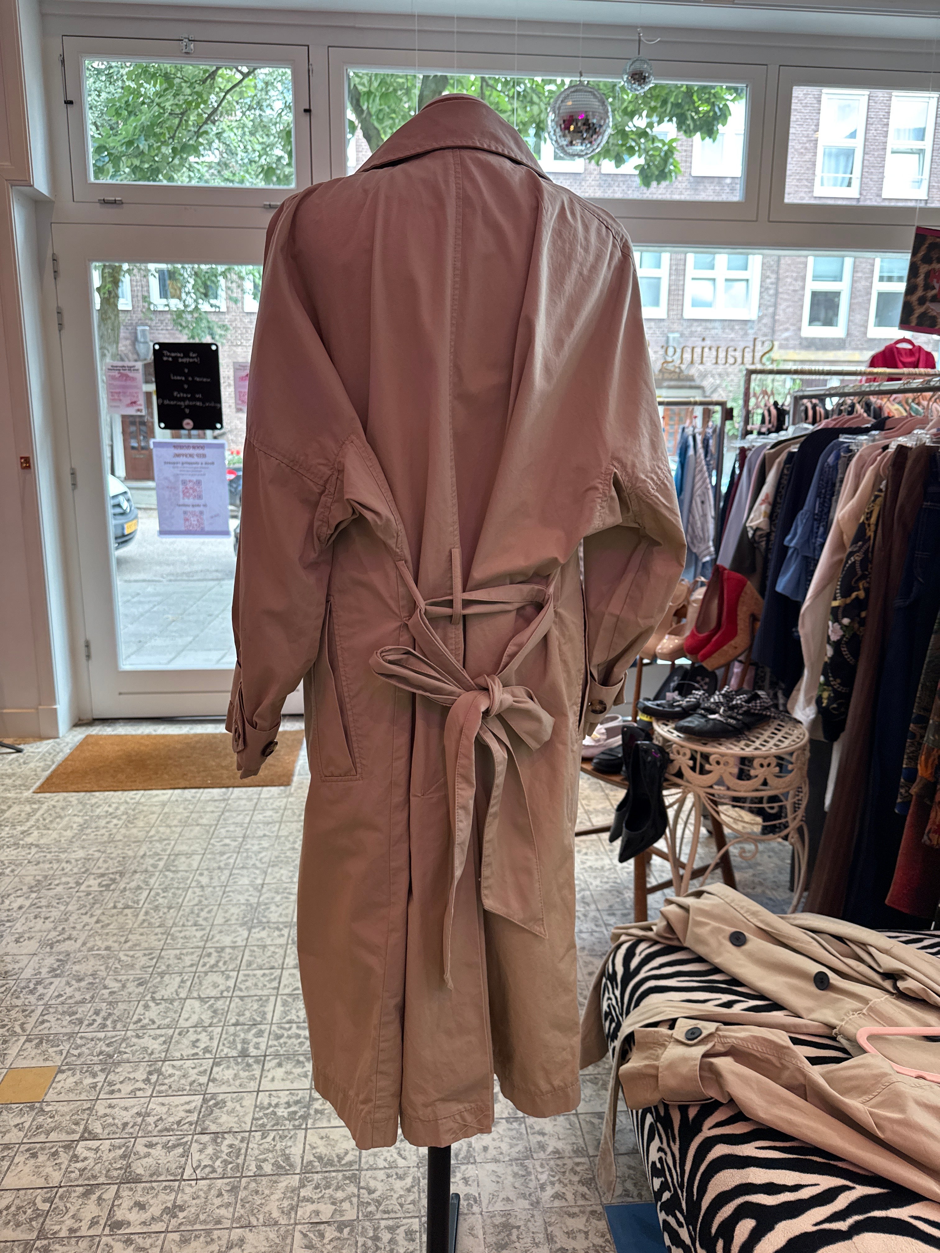 H&M trenchcoat maat M/L
