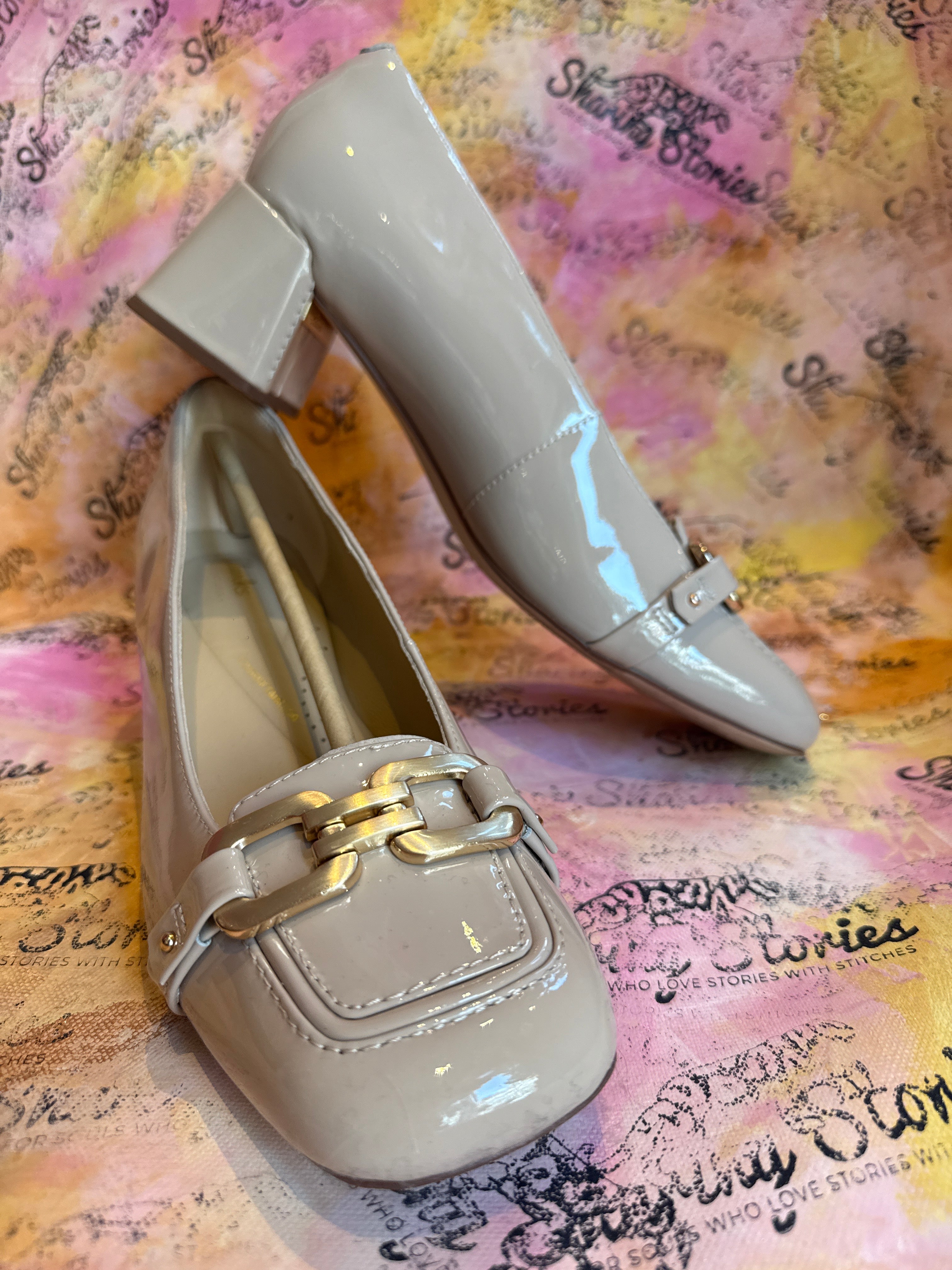 Clarks loafers met blokhak / maat 40