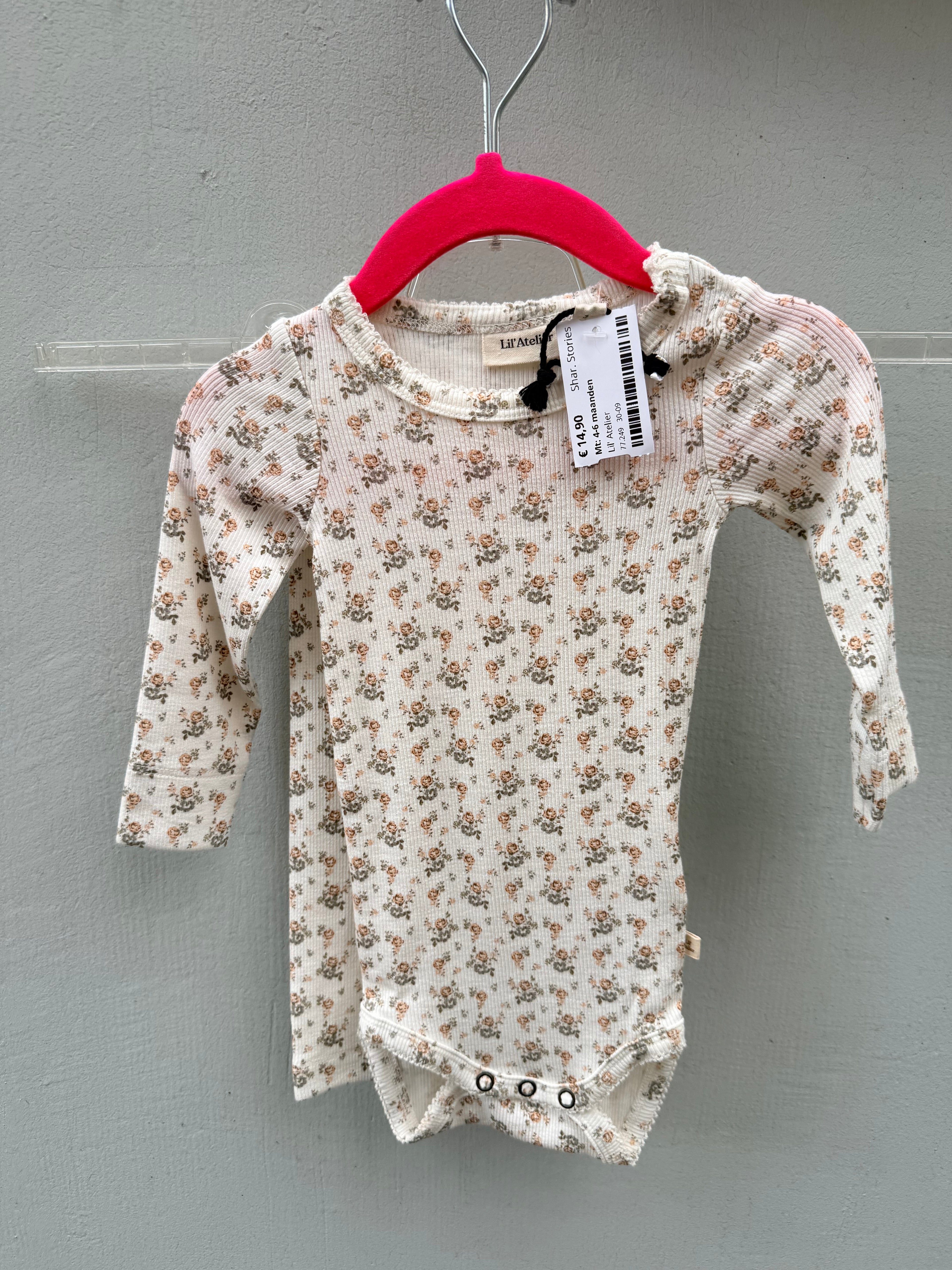 Lil’ Atelier romper & broekje als set maat 4-6 maanden 0-1 jaar