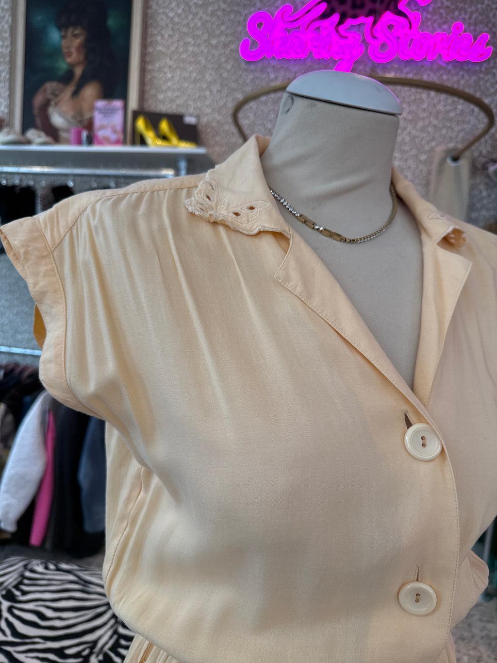 Vintage jurk maat M