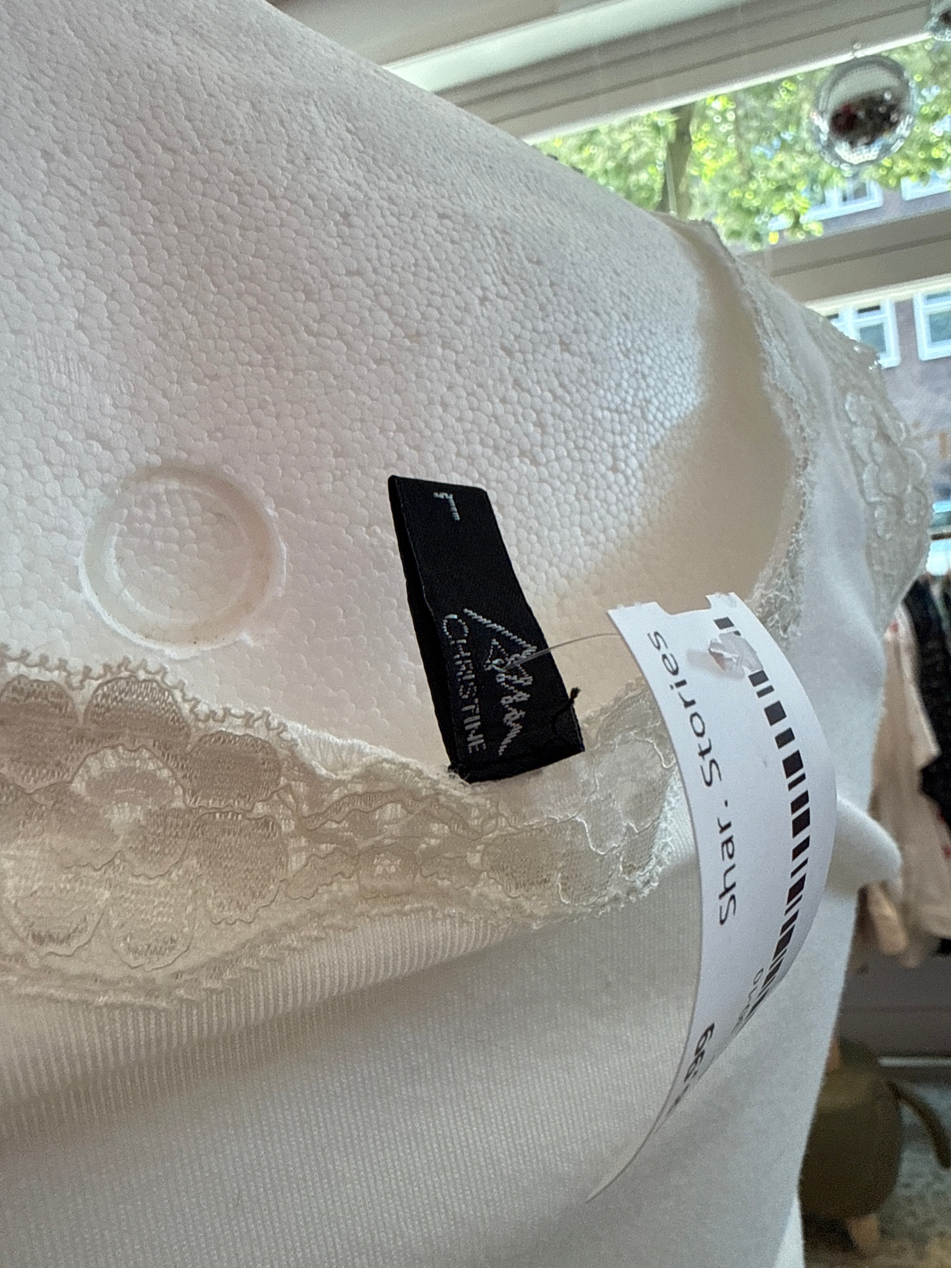 Vintage top met rozen op de borst / maat L