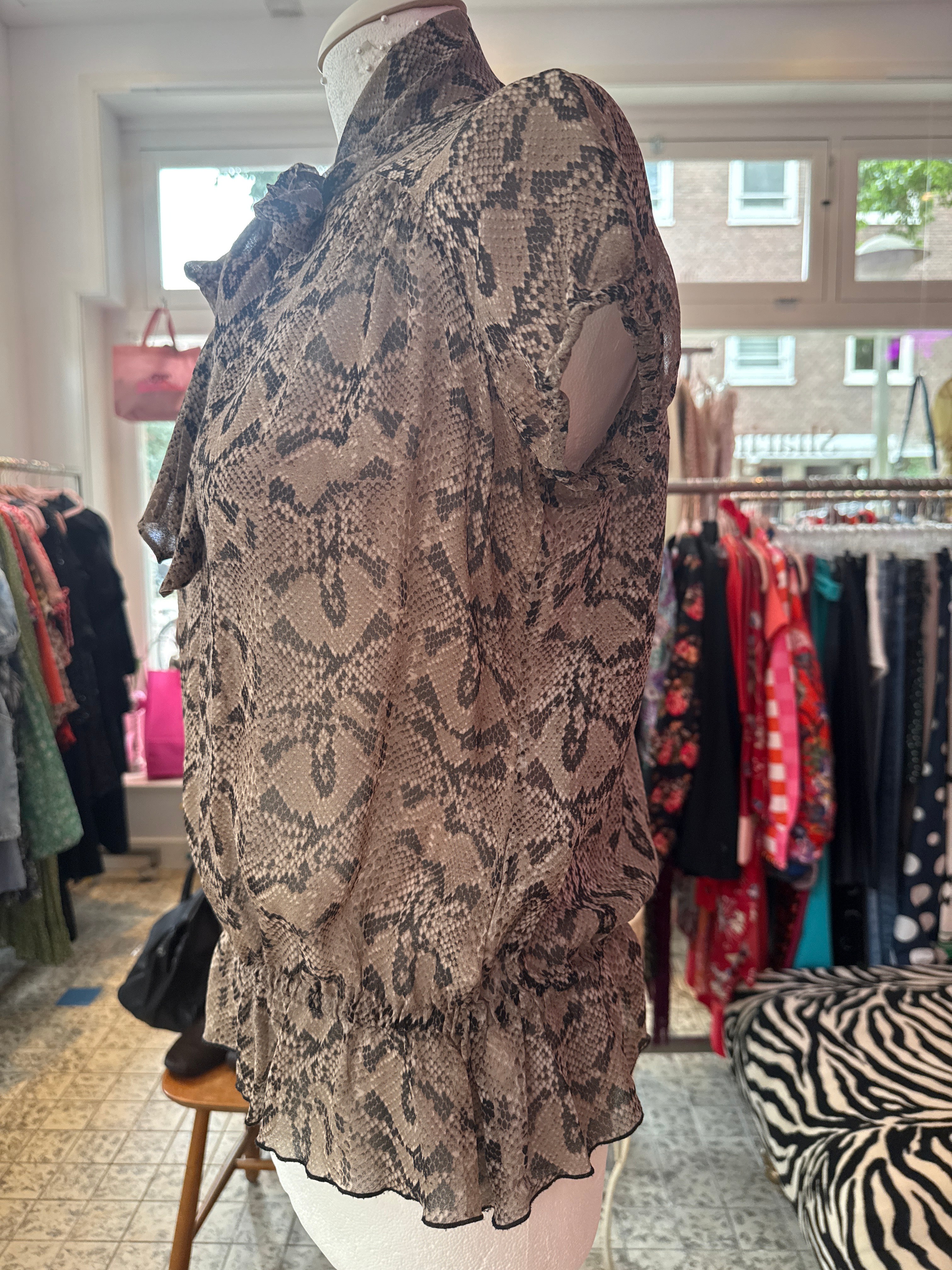 Karen Millen shirt 100% zijde maat M / 38
