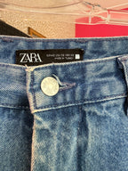 Upcycled Jorts met patches maat L / EU size 42