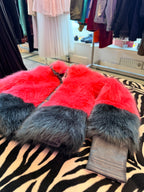 SuperTrash faux furr jas 128 cm 7/8/9 jaar