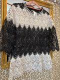 Kanten t-shirt maat M