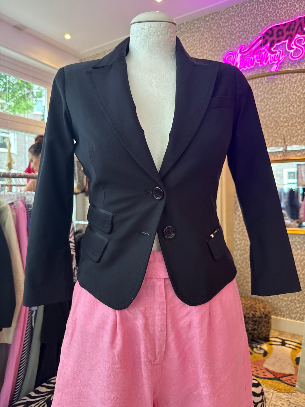 Vintage Elisabetta Franchi blazer / driekwarts mouw / IT size : 42 / EU size XS/S
