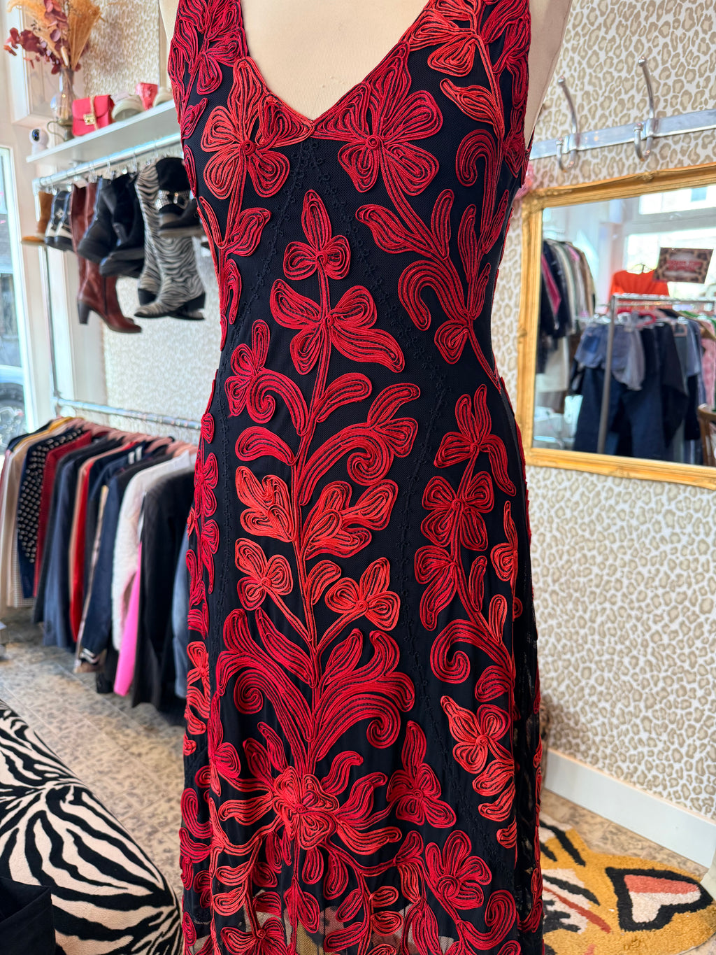 Vintage jurk maat M