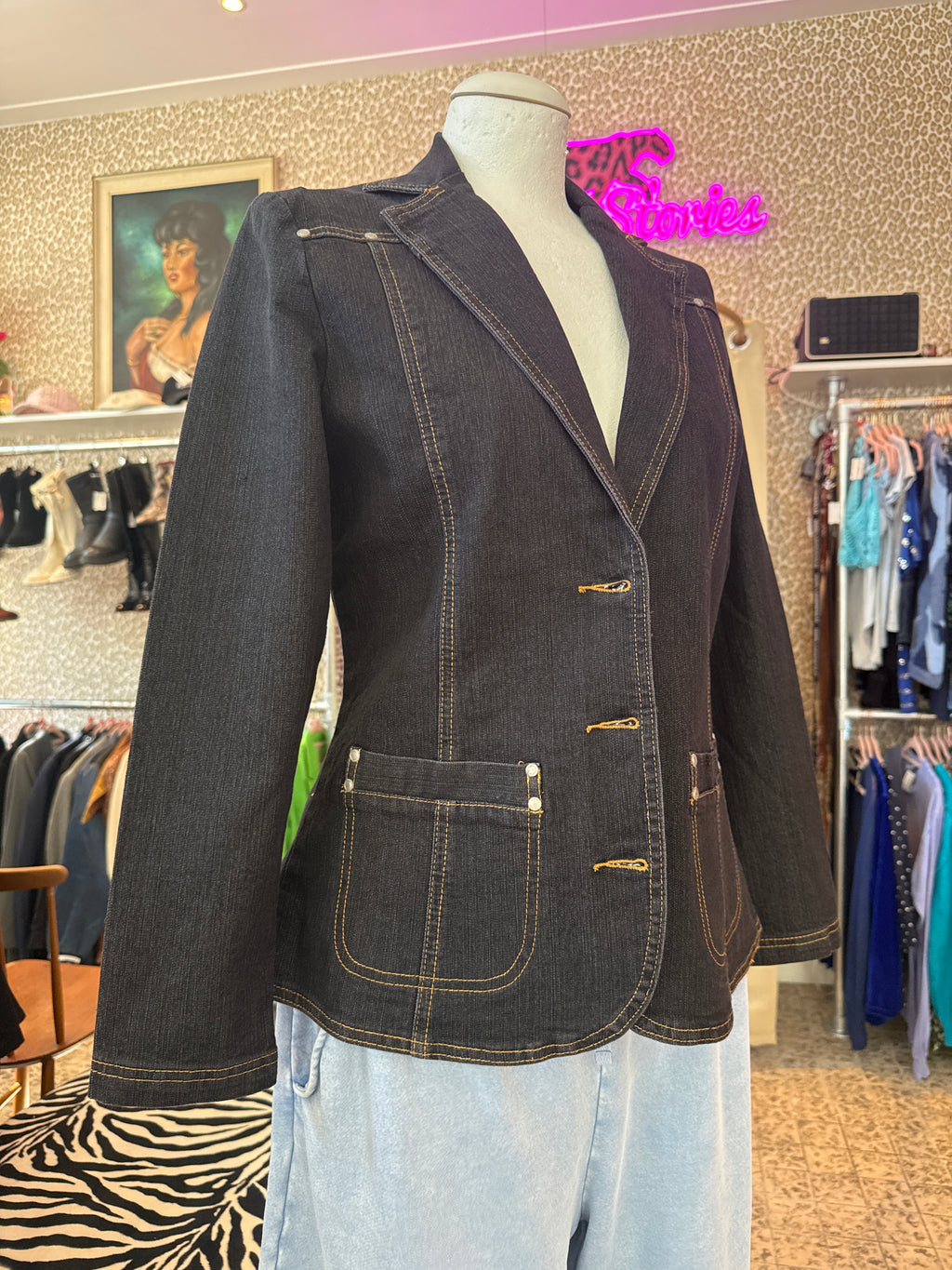 Micha denim blazer / maat 40 / eu size L