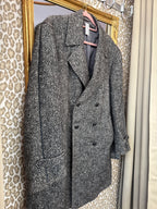 Vintage wollen jas maat L