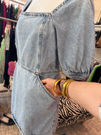 MANGO jurk denim maat L
