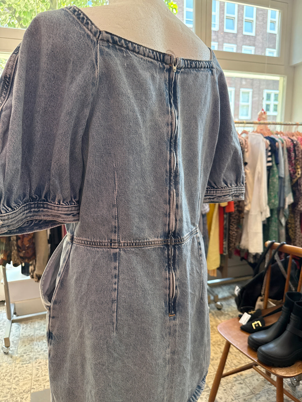 MANGO jurk denim maat L