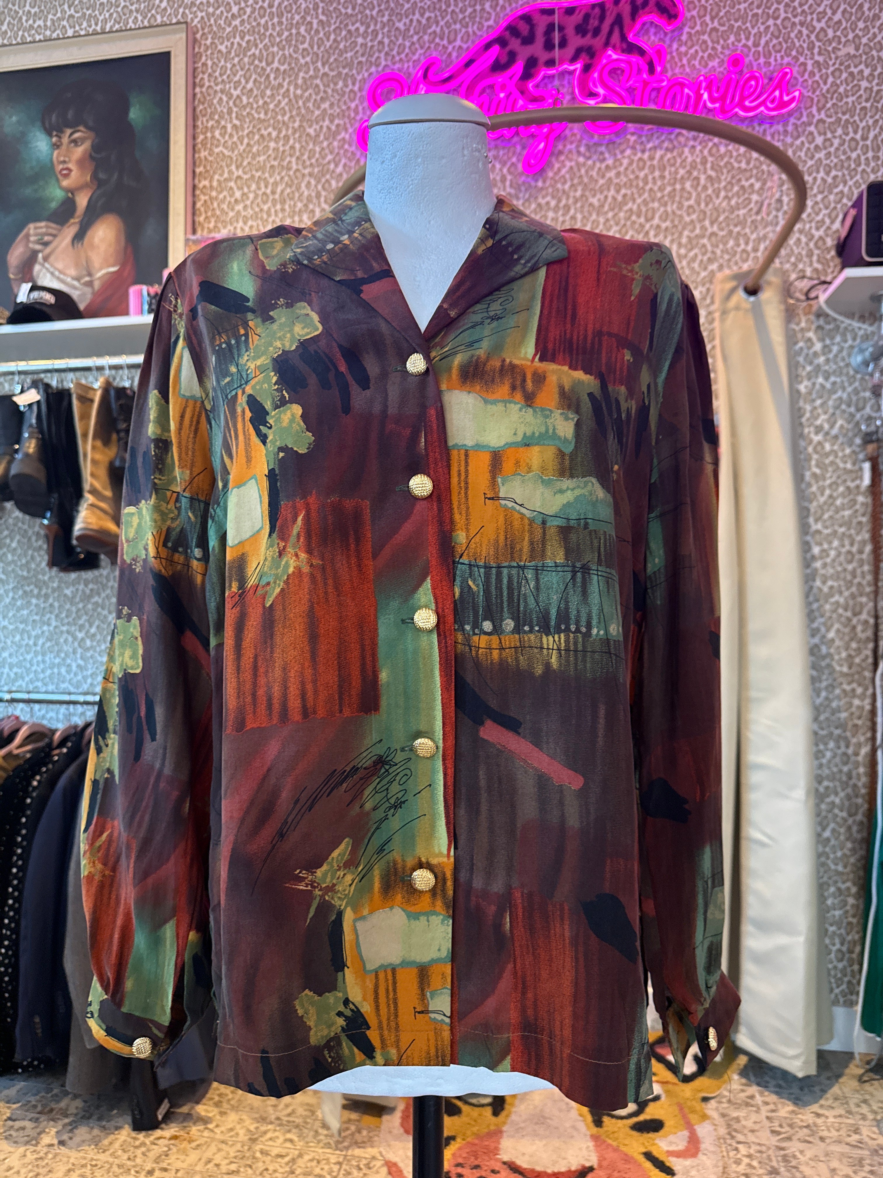 Vintage overhemd maat L