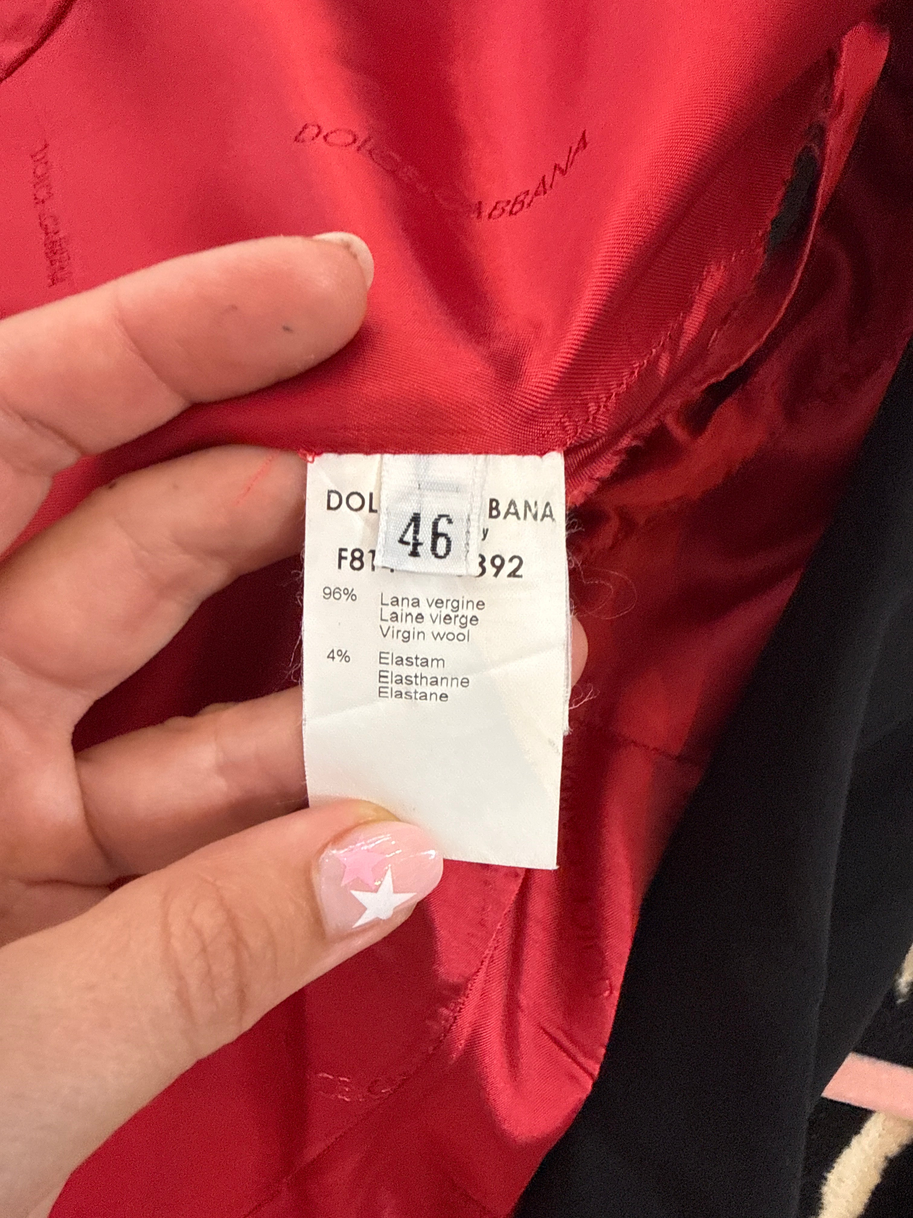 Vintage D&G blazer maat S / IT: 46