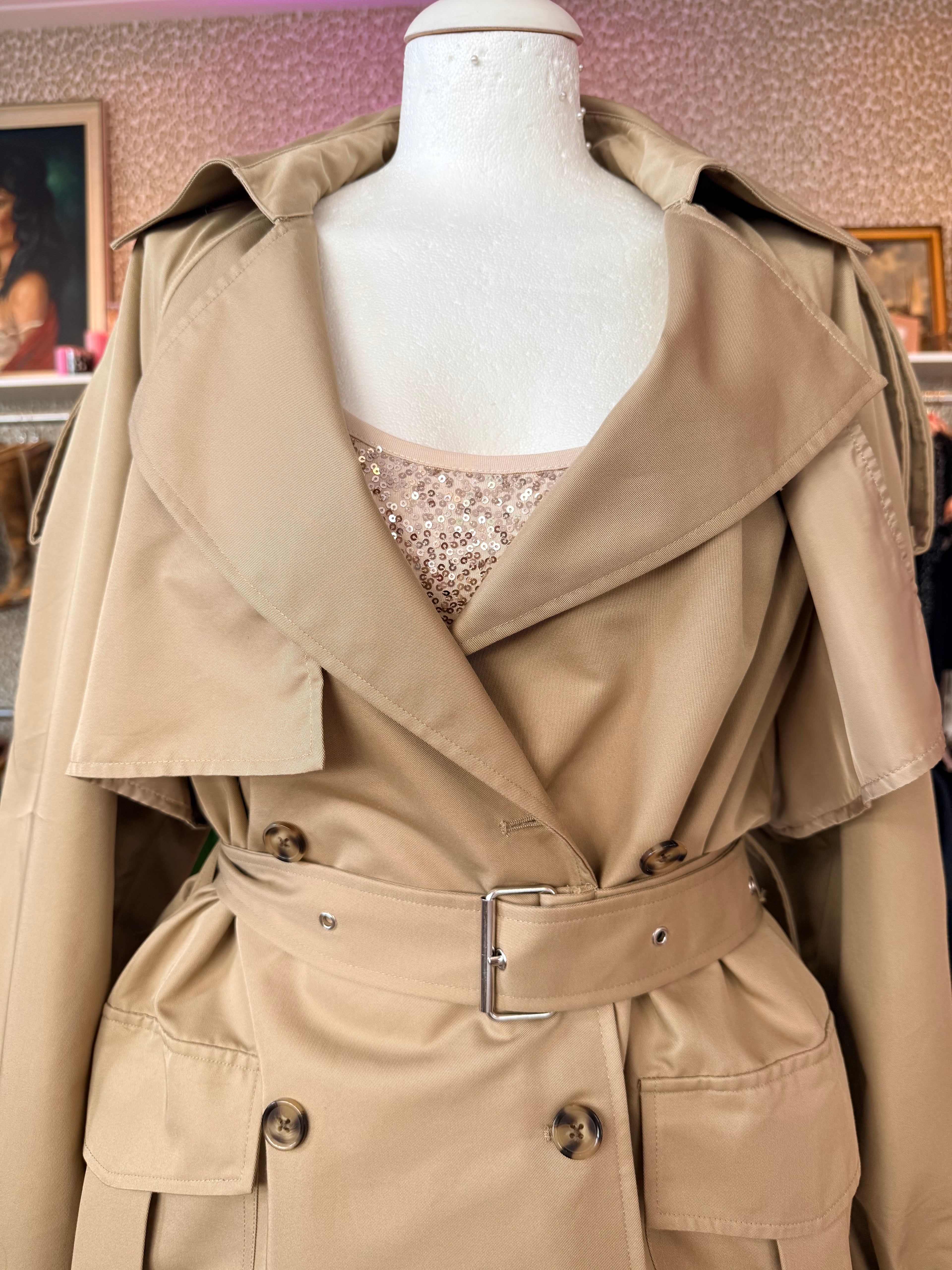 Shoeby trenchcoat / nieuw met prijskaartje / one size