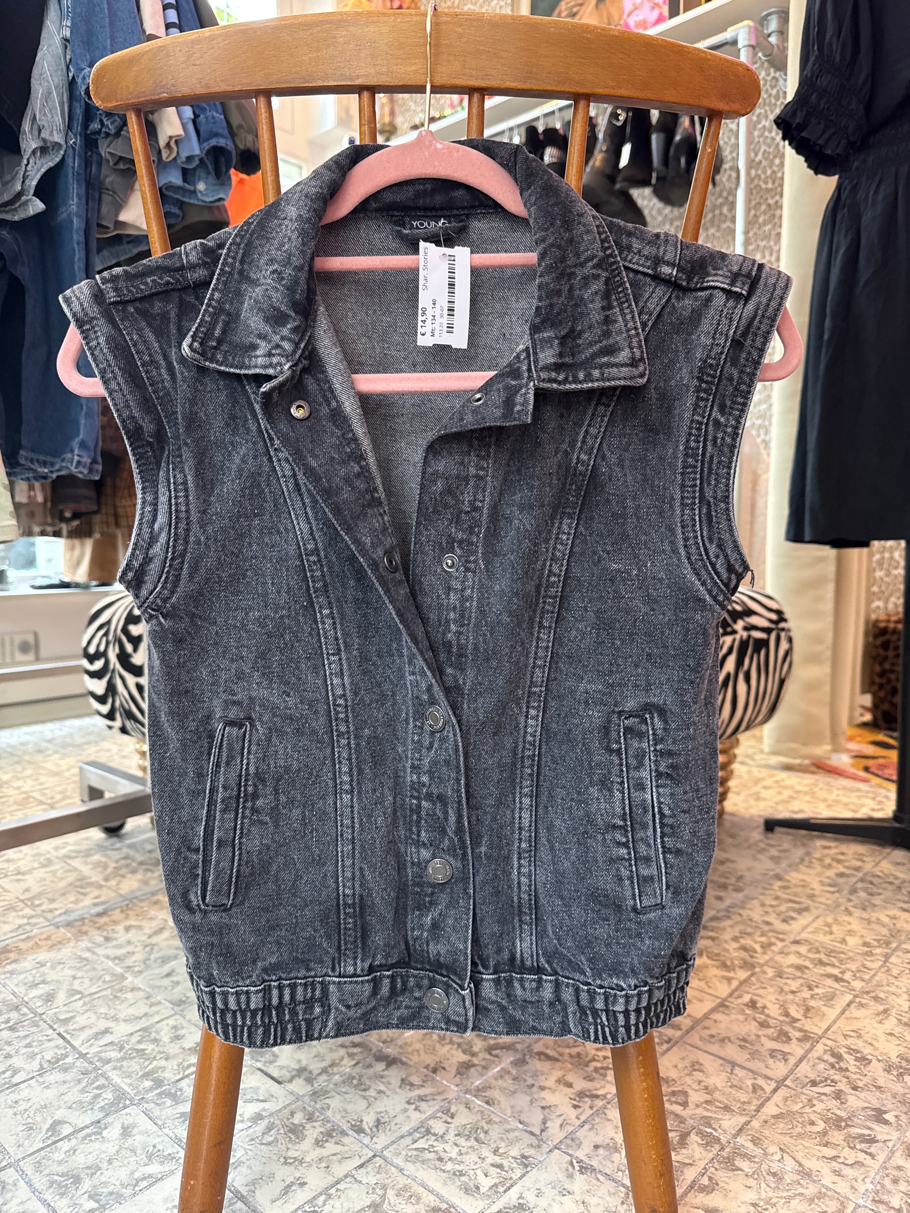 Denim gilet 8/9/10 jaar