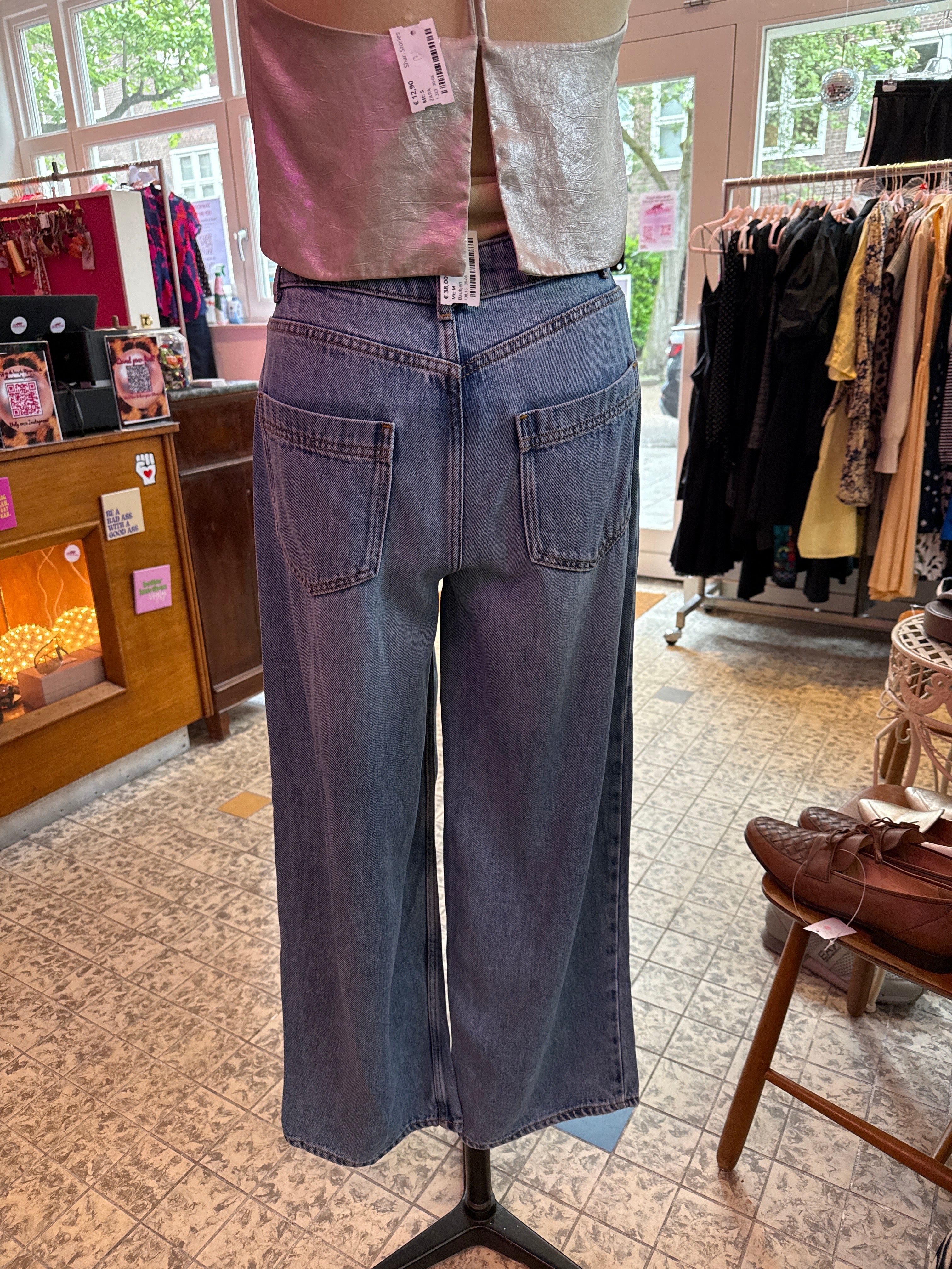 Baukjem jeans maat M
